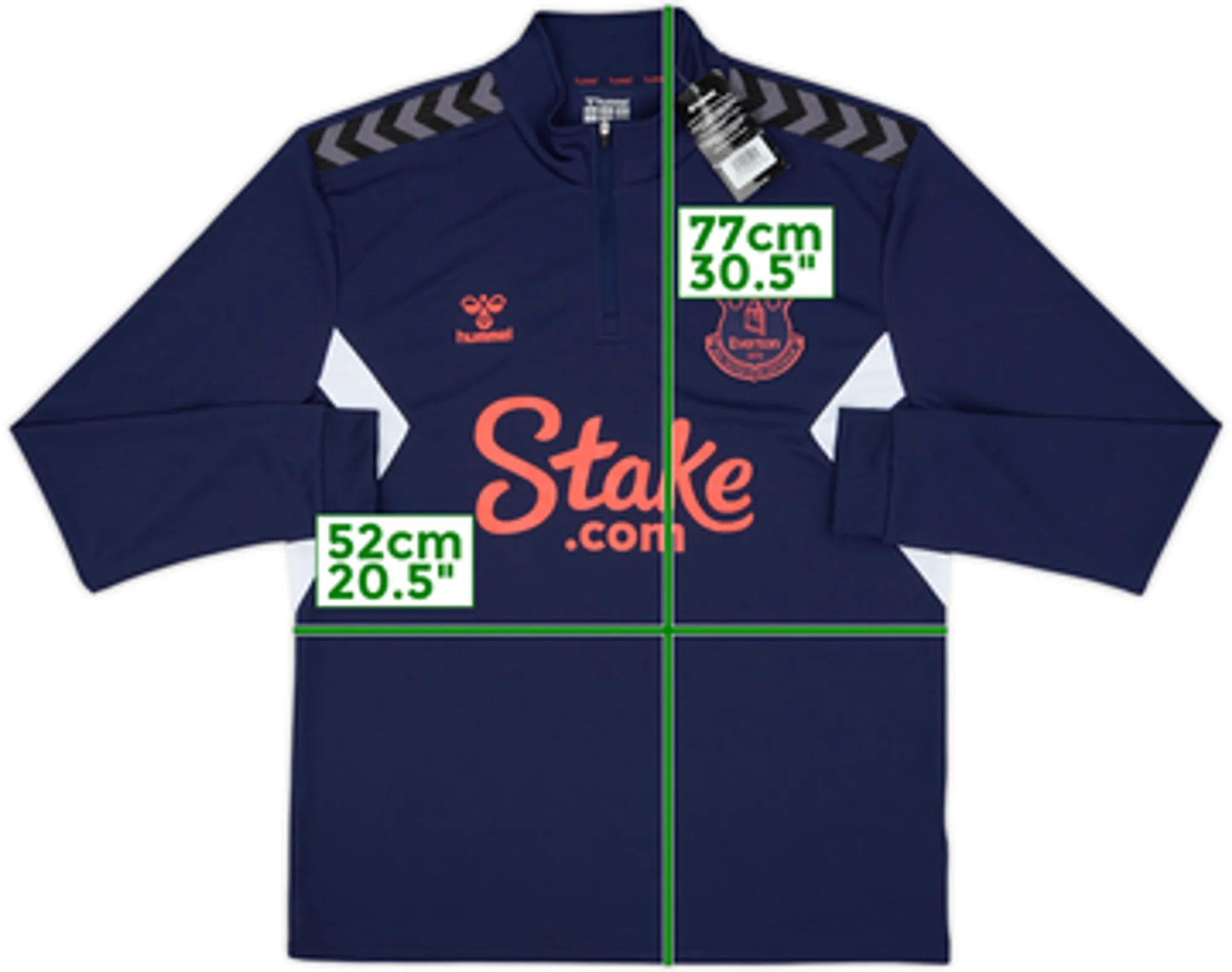 2023-24 Everton Hummel 1/4 Zip Drill Top (L)