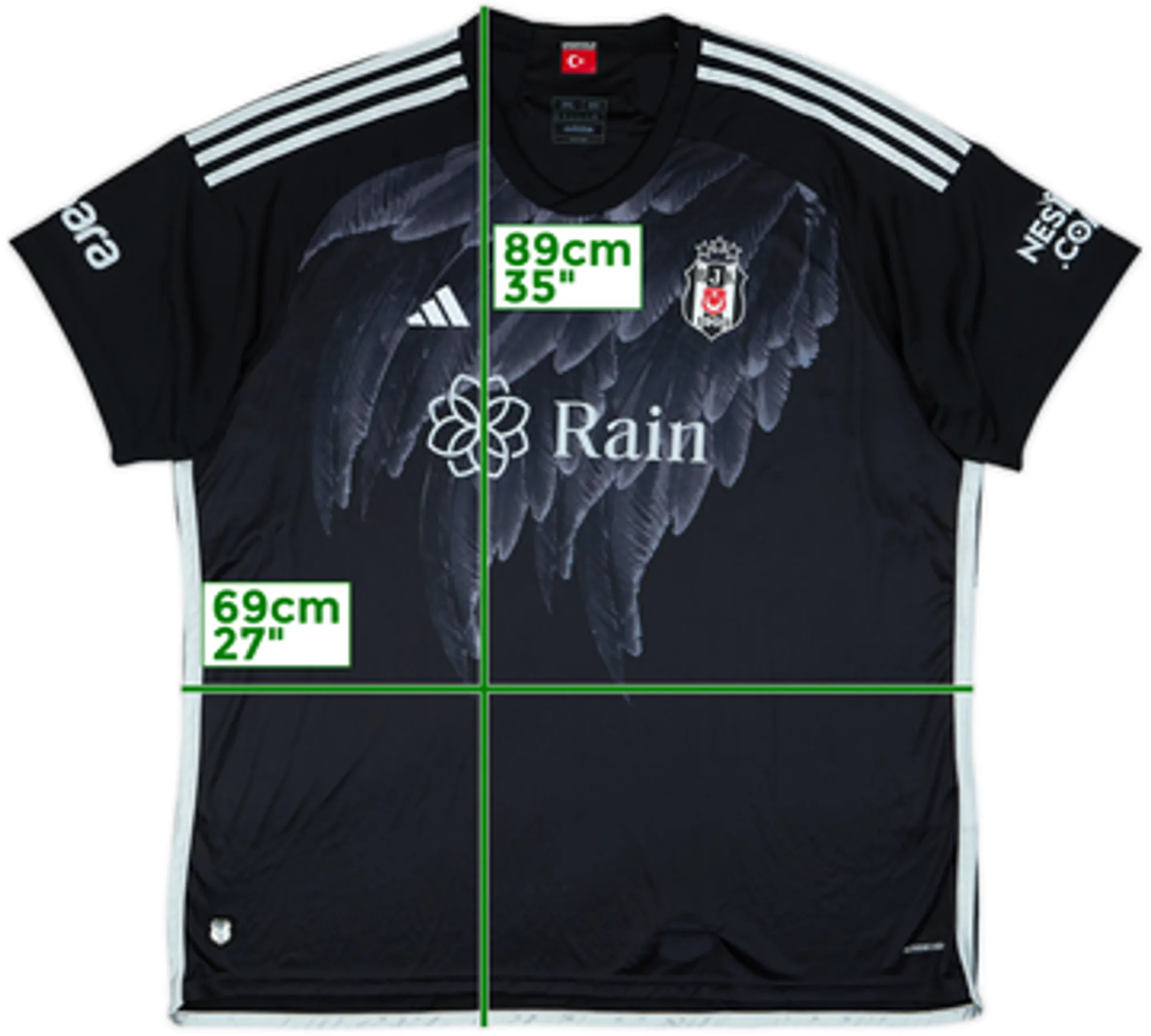 2023-24 Besiktas Away Shirt - 10/10 - (3XL)