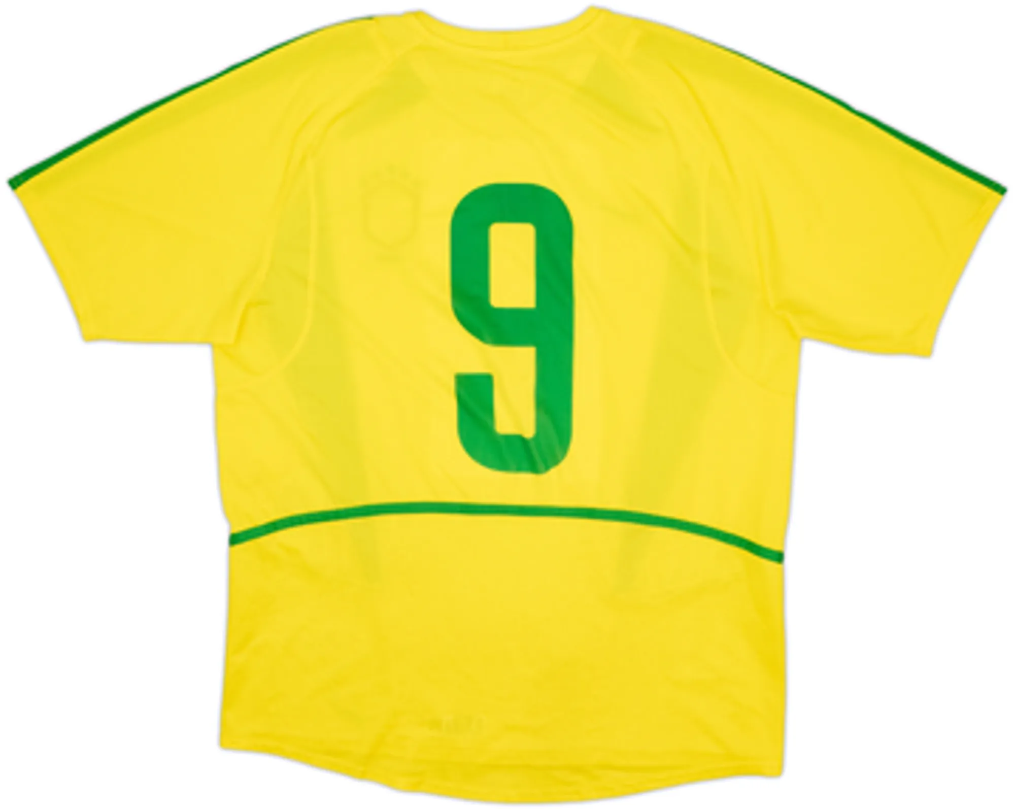 2002-04 Brazil Home Shirt #9 - 8/10 - (XL)