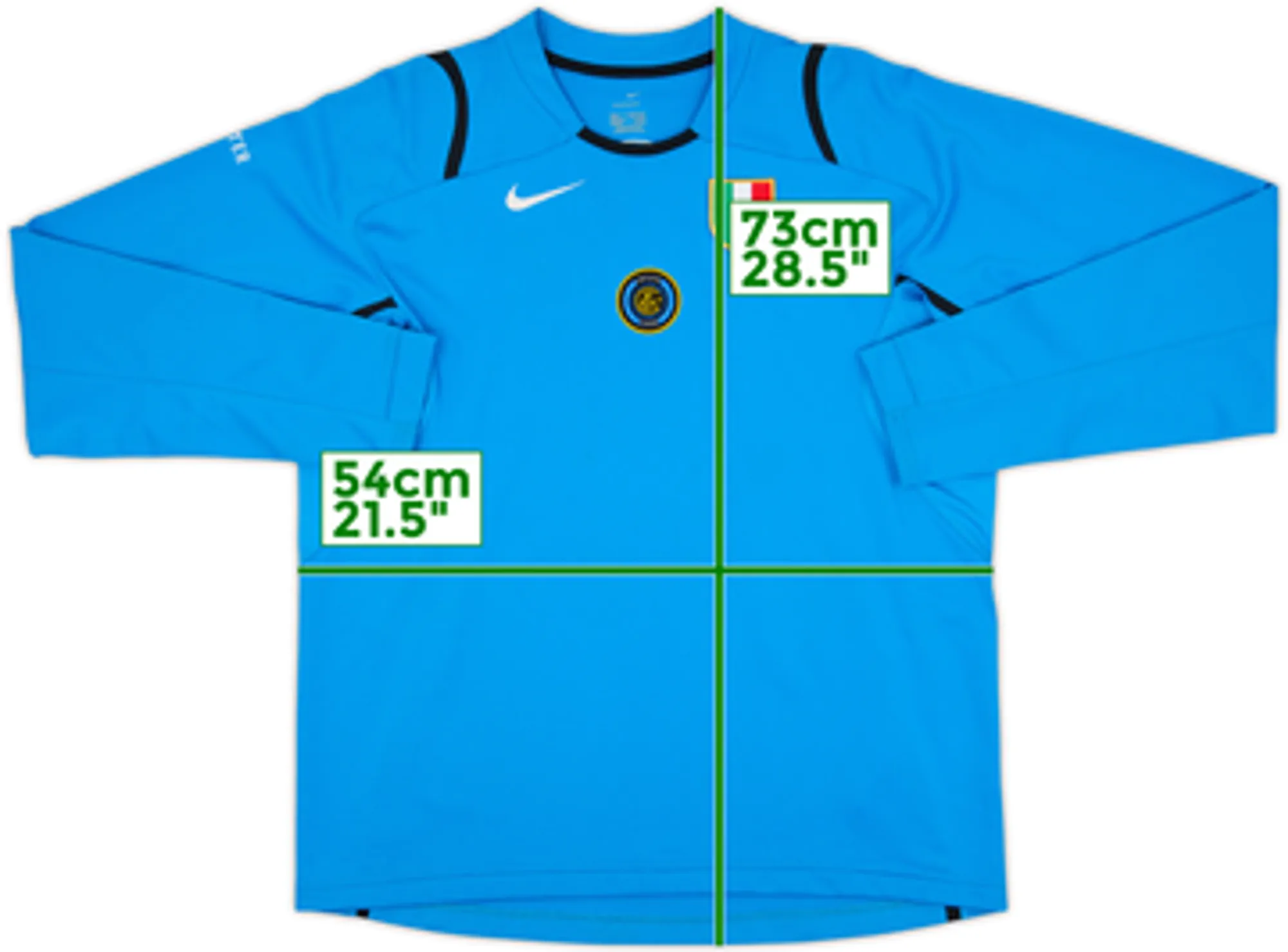 2006-08 Inter Milan Nike Sweat Top - 8/10 - (L)