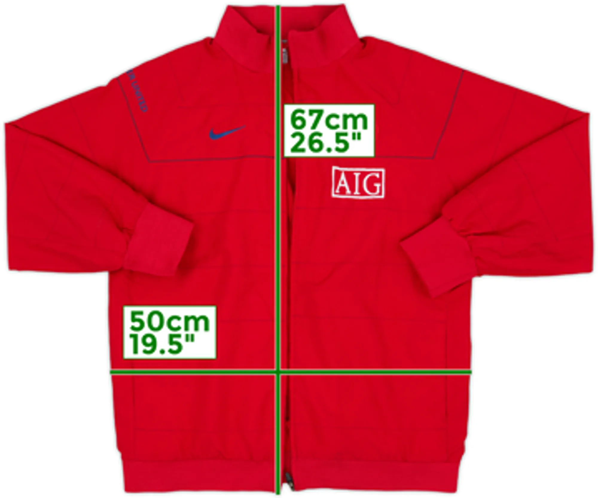 2008-09 Manchester United Nike Track Jacket - 4/10 - (L)