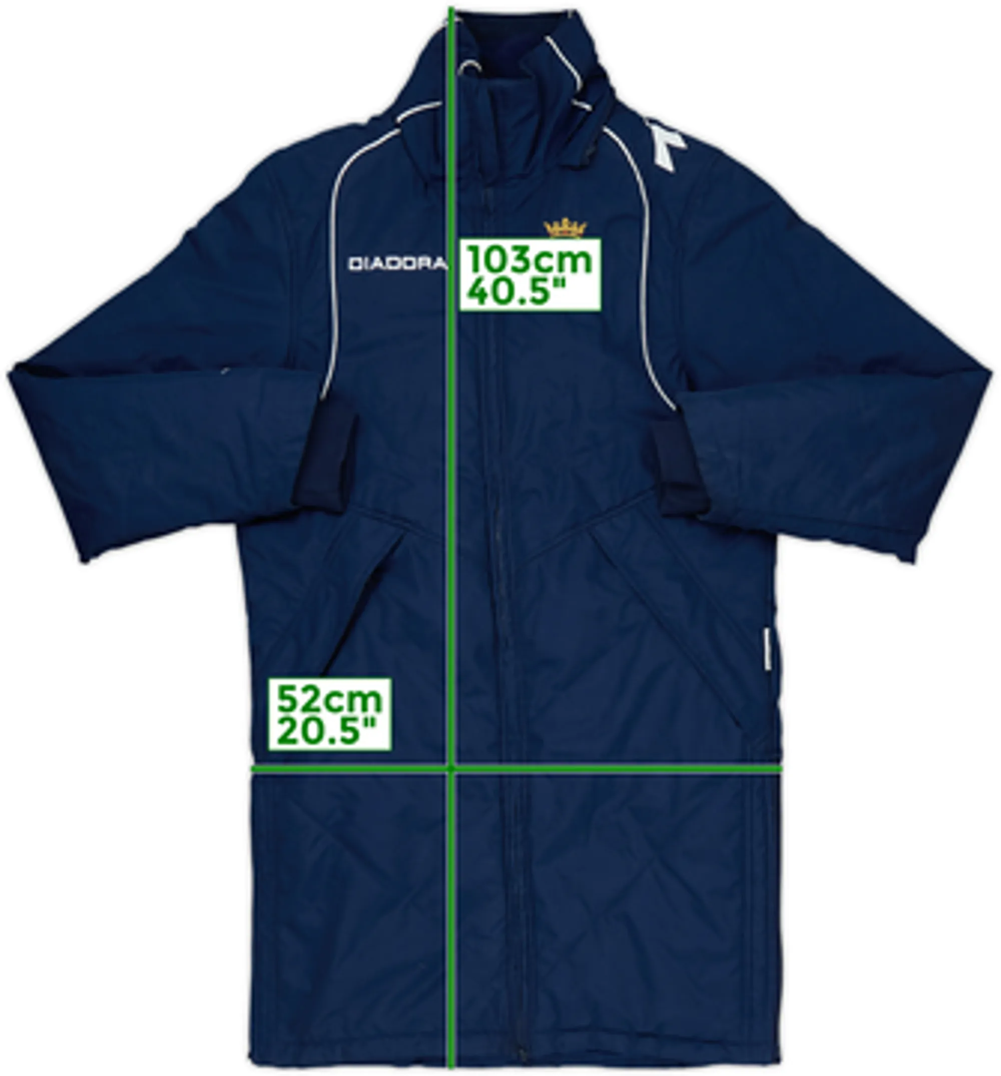 2008-09 Osasuna Diadora Padded Bench Coat - 8/10 - (XS)