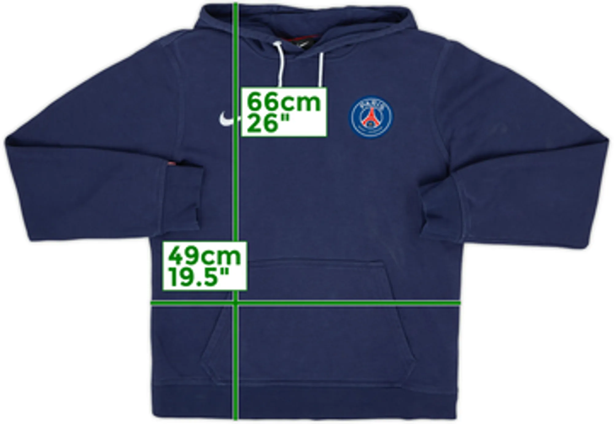2015-16 Paris Saint-Germain Nike Hooded Top - 8/10 - (S)