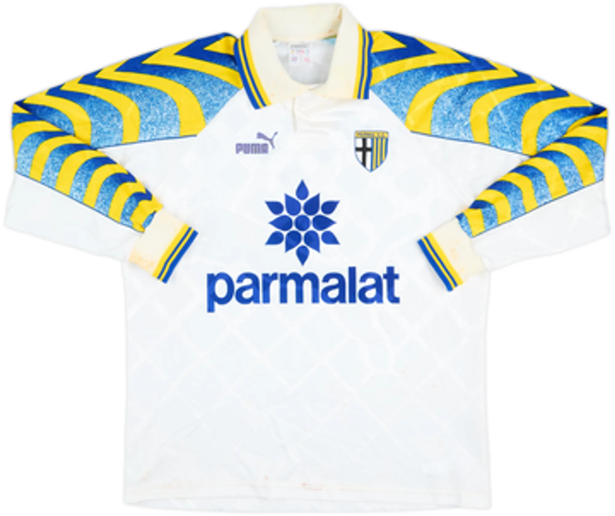 1995-97 Parma Home L/S Shirt Chiesa #20  - 4/10 - (S)