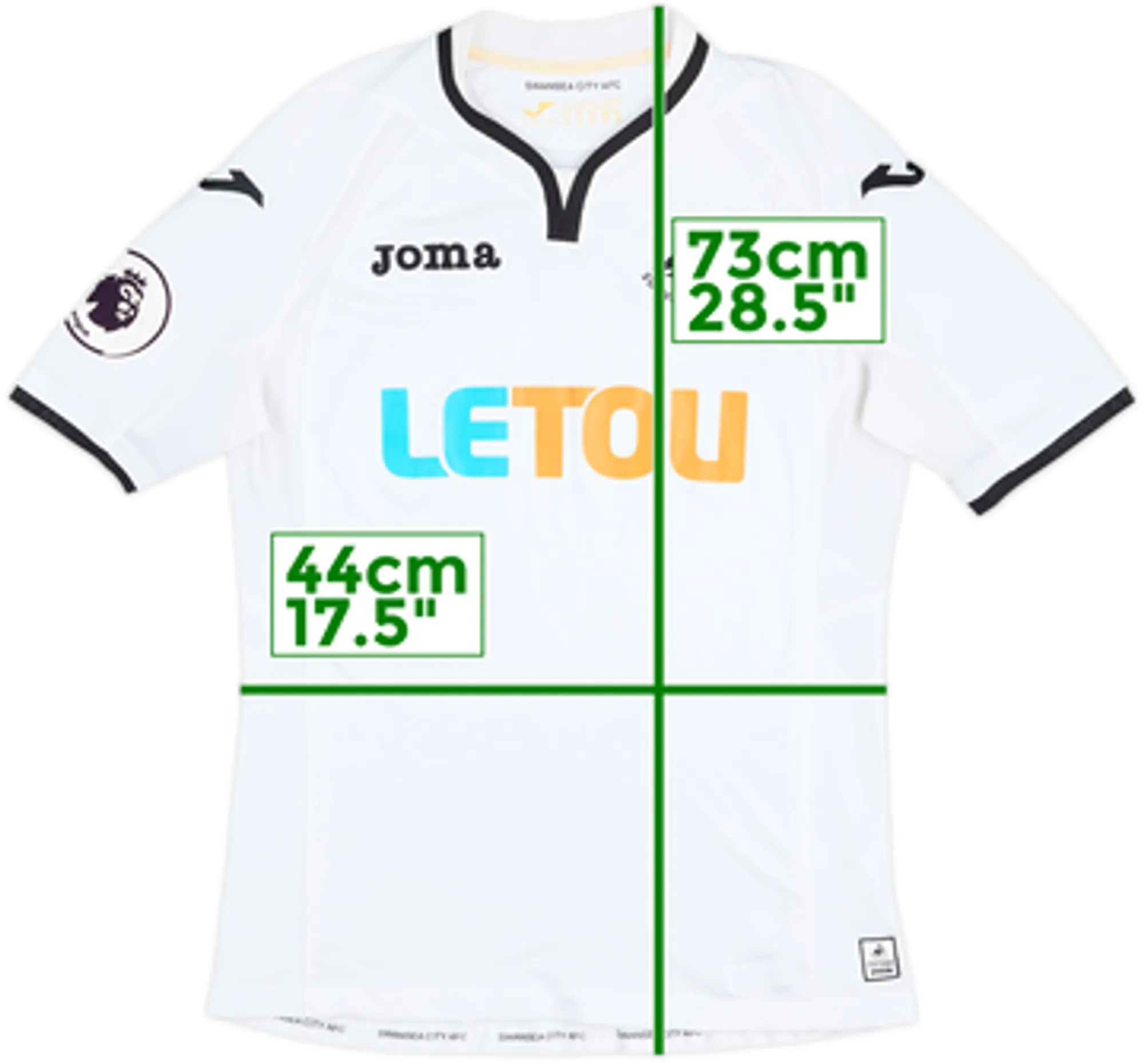 2017-18 Swansea Home Shirt - 7/10 - (M)