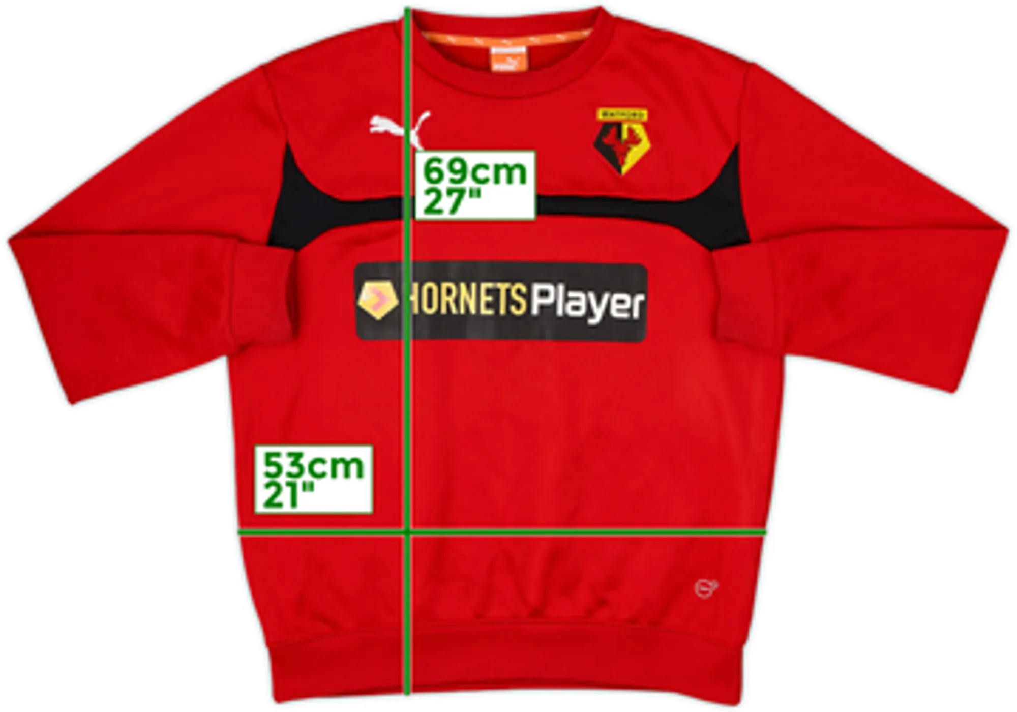 2014-15 Watford Puma Sweat Top - 9/10 - (M)