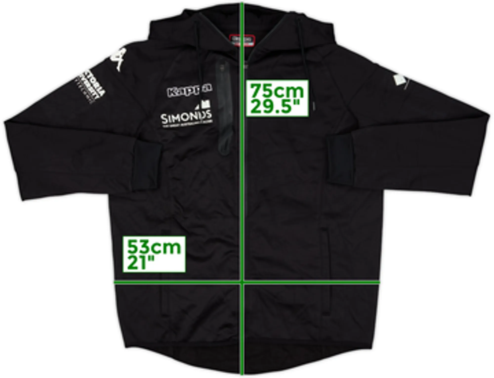 2022-23 Western United Kappa Hooded Track jacket - 8/10 - (M)