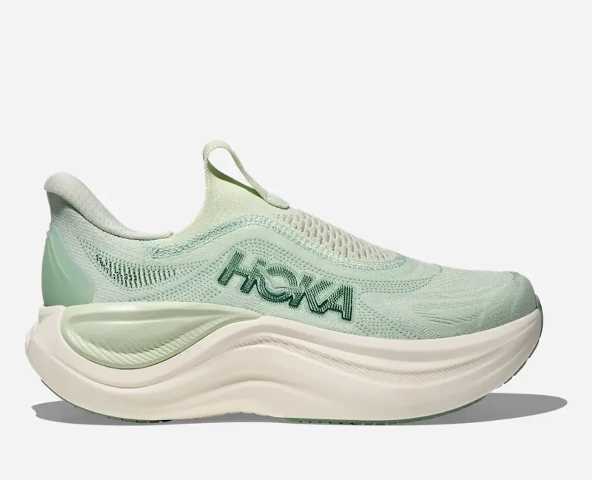 Hoka Women's Skyward Laceless Recovery Shoes In Sea Glass/Sage