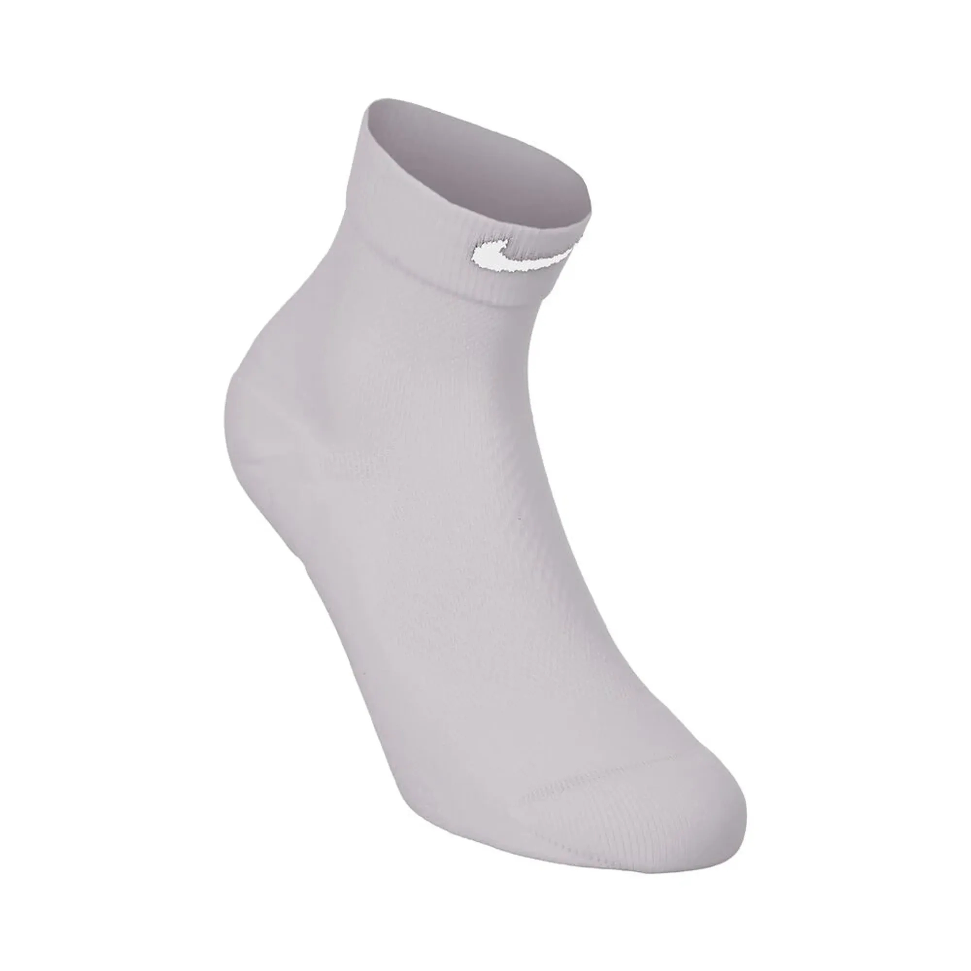 Nike Fast Midweight Ankle Running Socks - Grey, White