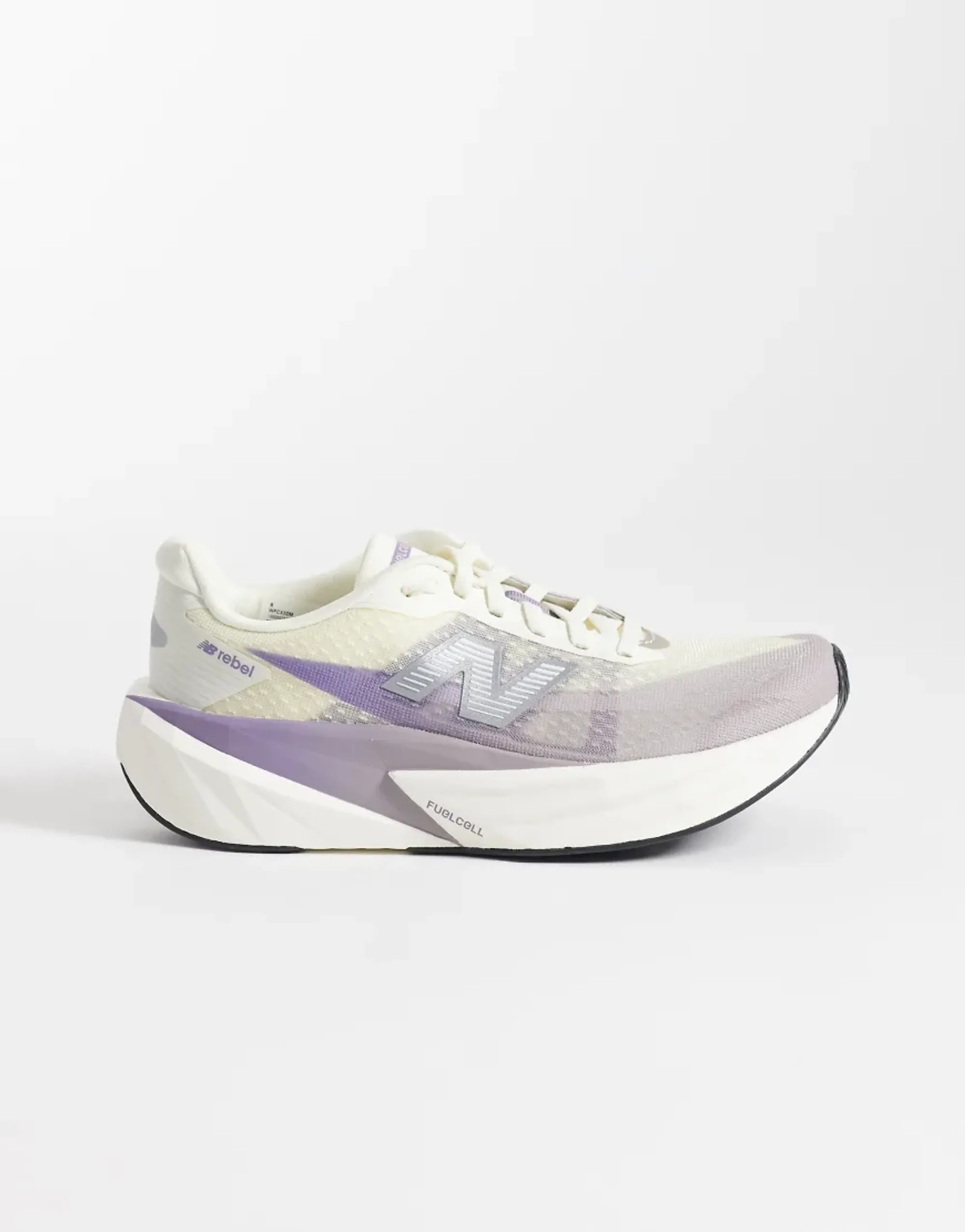 New Balance Women's FuelCell Rebel v5 in Purple/Beige Synthetic