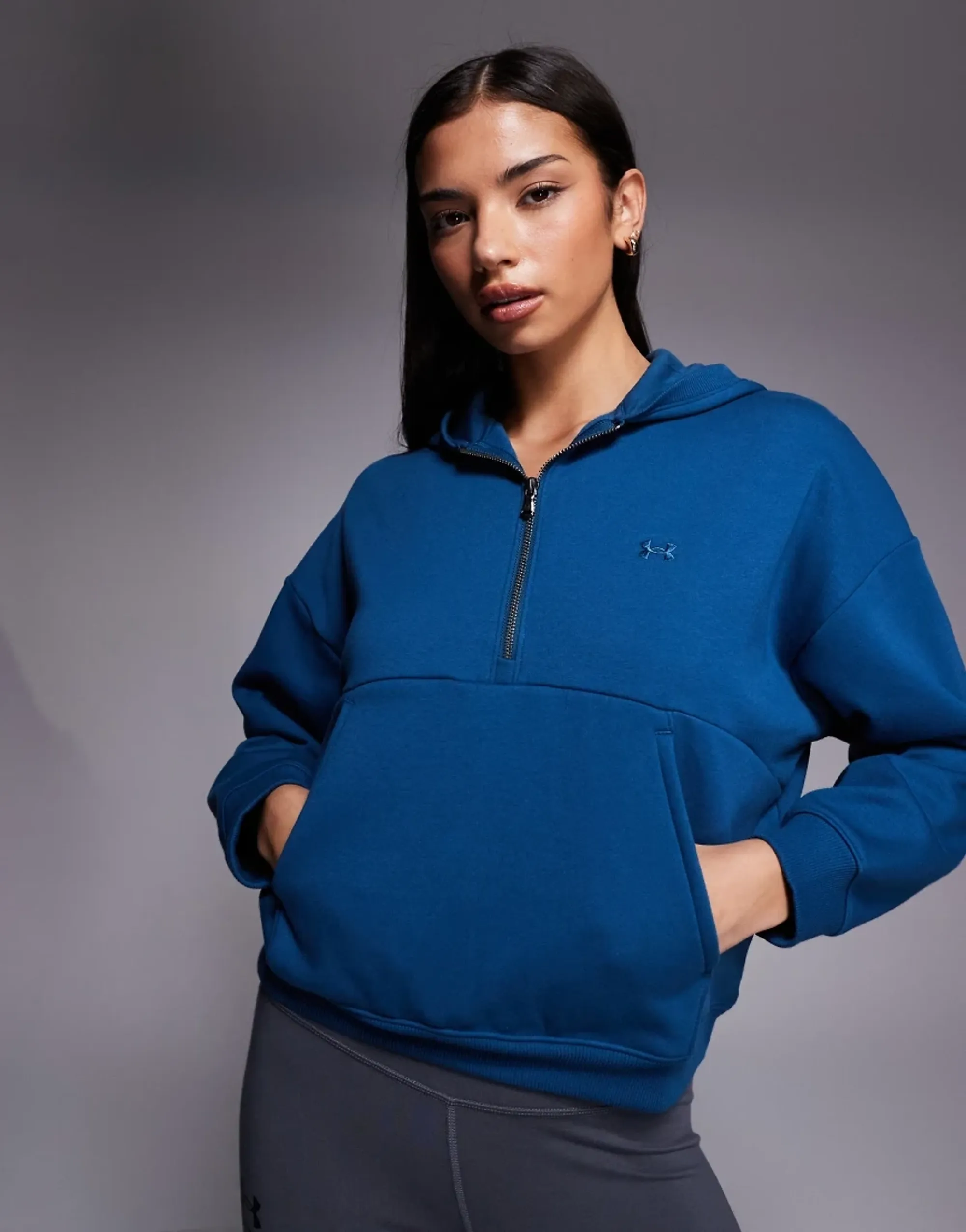 Under Armour  Icon Fleece Women's ½ Zip Hoodie Wham Blue / Wham Blue L