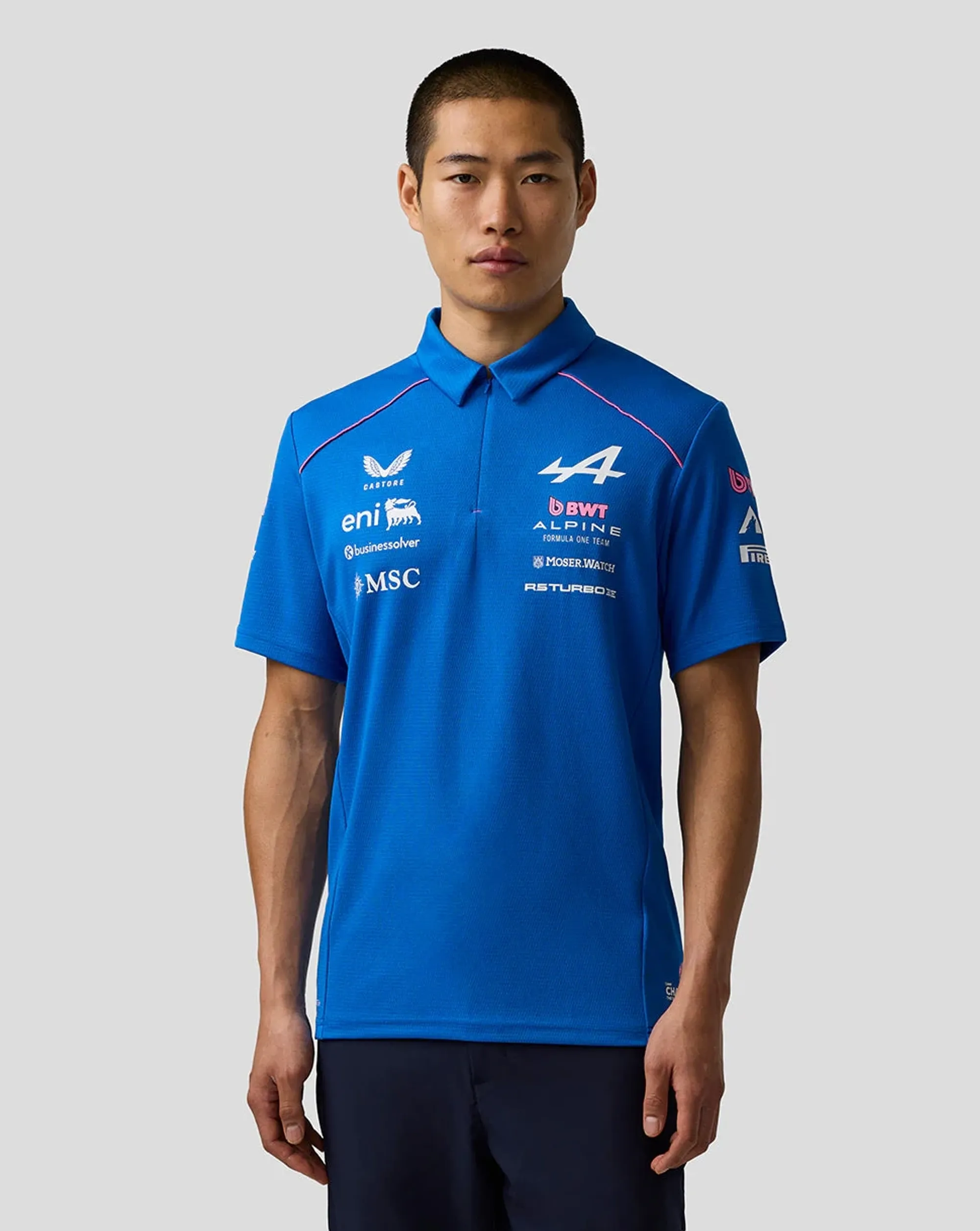 Castore Official Men’s Bwt Alpine Formula One Team Polo Shirt