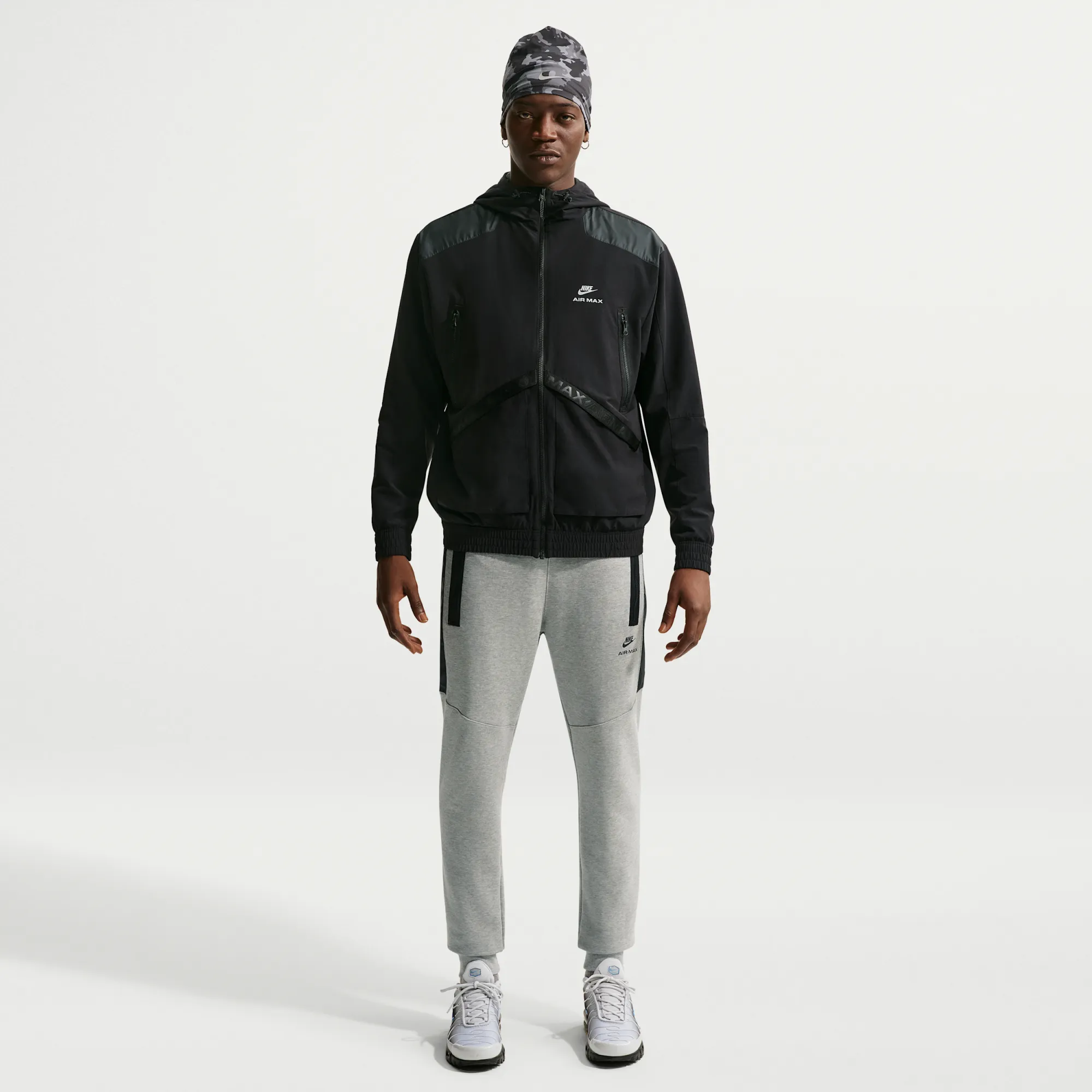 Nike Air Max Men's Joggers - Grey - Cotton/Polyester