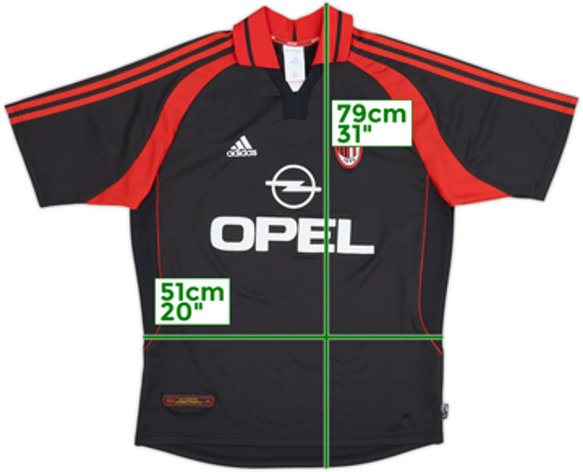 2000-01 AC Milan Third Shirt - 9/10 - (L)