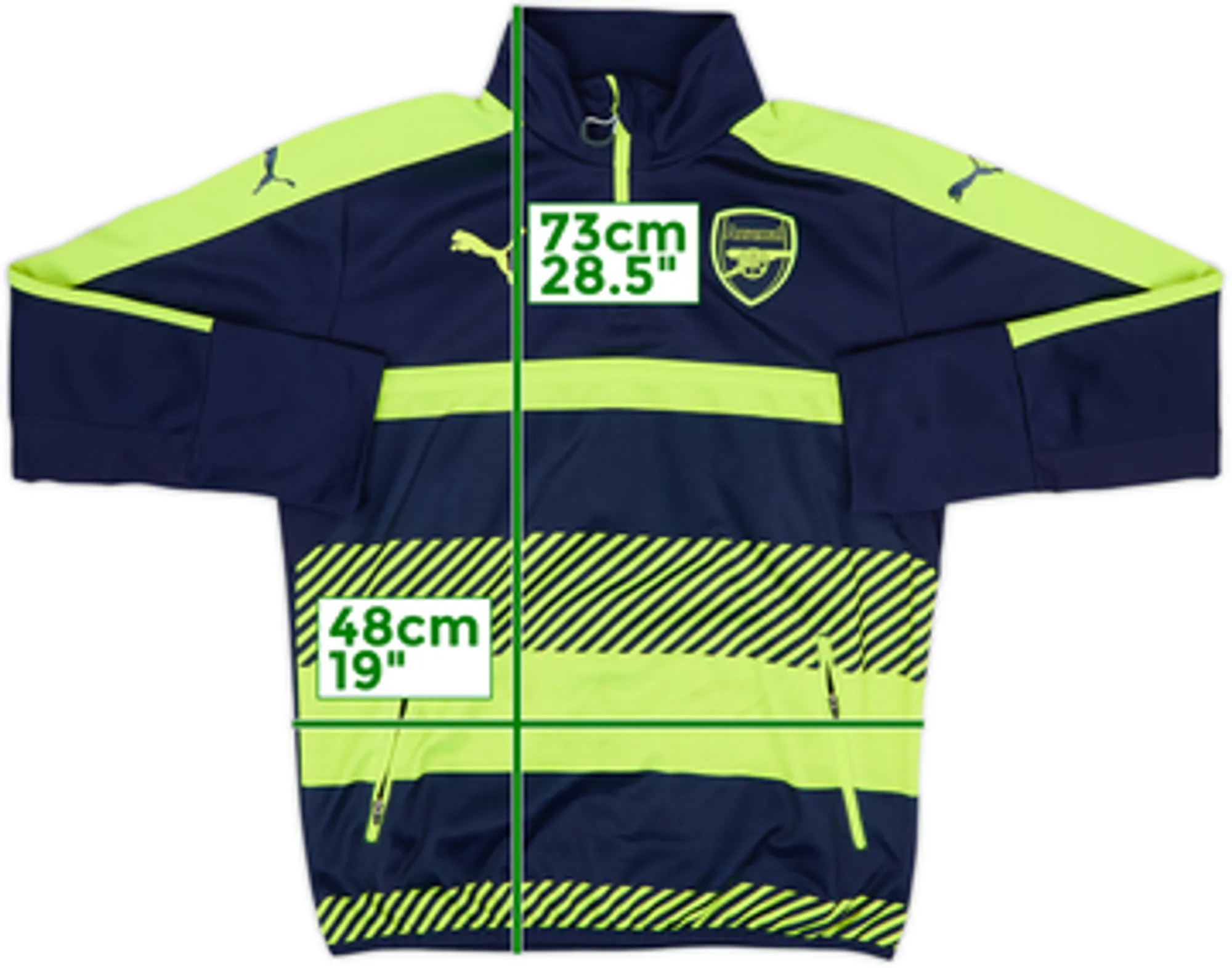 2016-17 Arsenal Puma 1/4 Zip Training Top - 5/10 - (M)