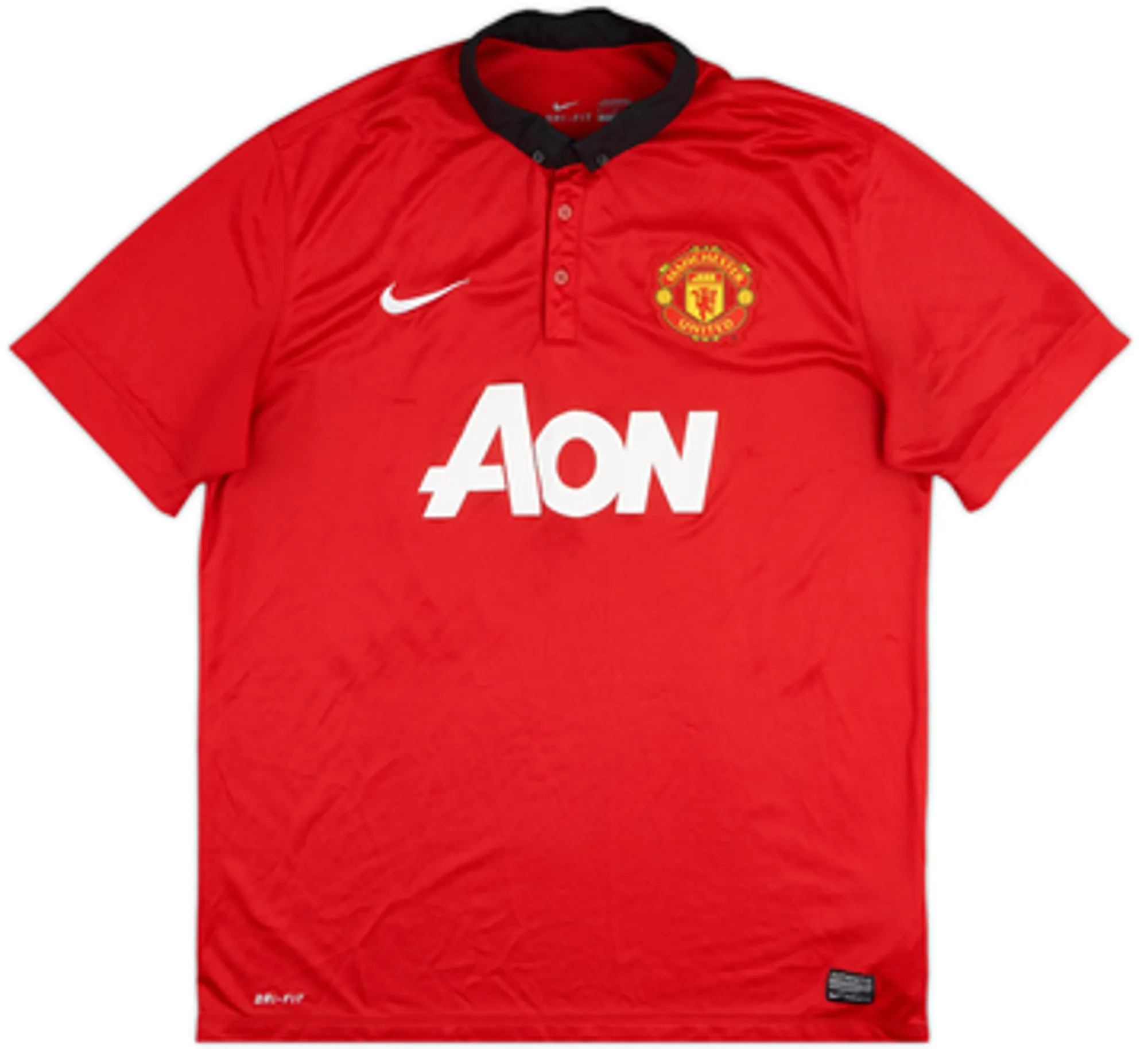 2013-14 Manchester United Home Shirt Carrick #16 - 6/10 - (M)