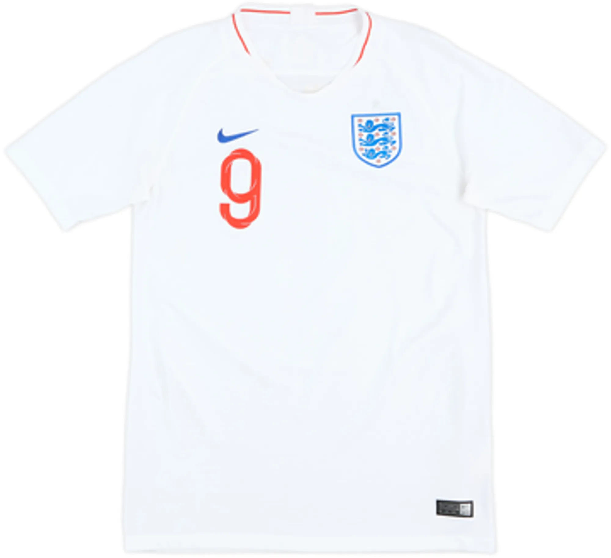 2018-19 England Home Shirt Kane #9 - 9/10 - (XL.Boys)