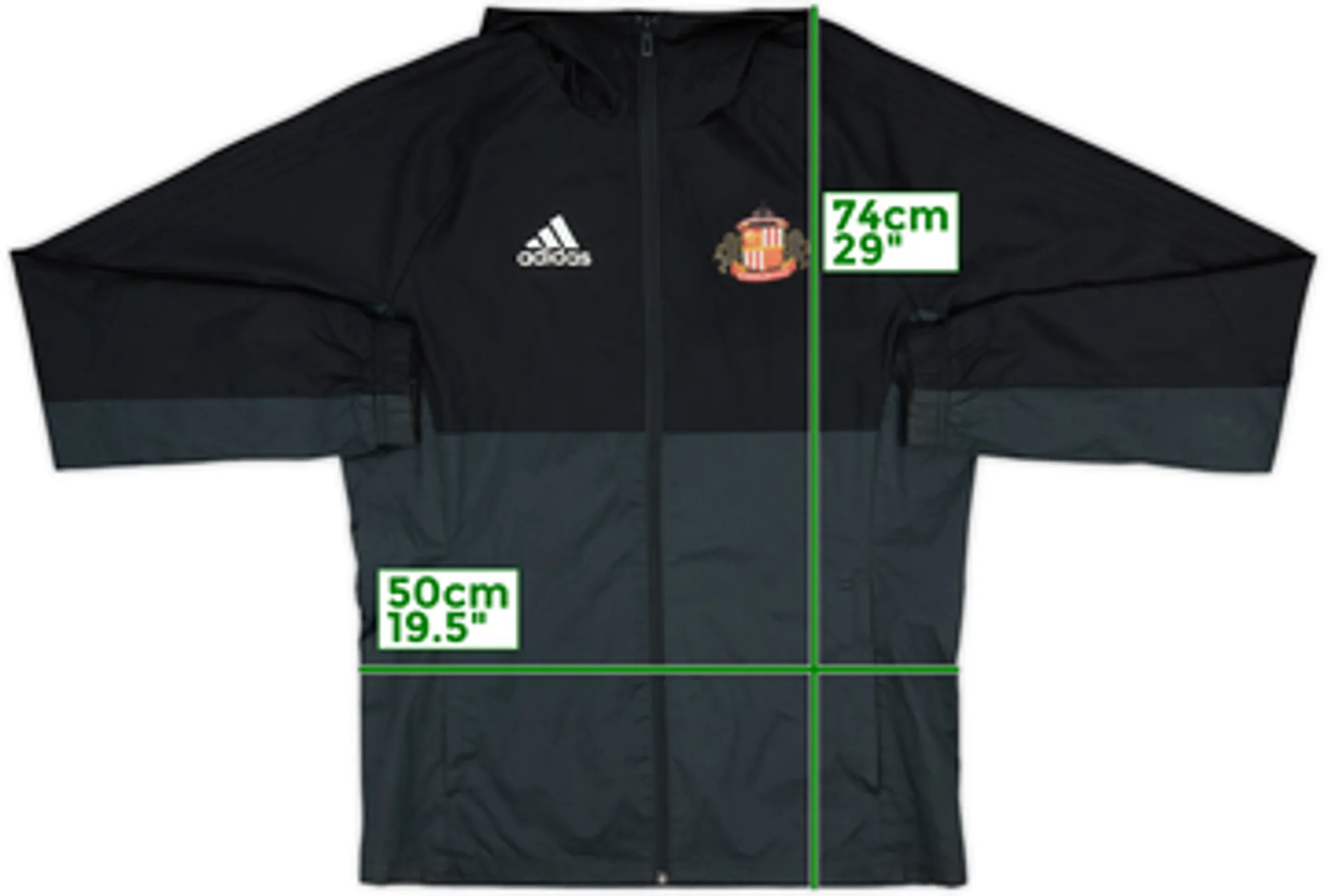 2017-18 Sunderland adidas Hooded Track Jacket - 8/10 - (S)
