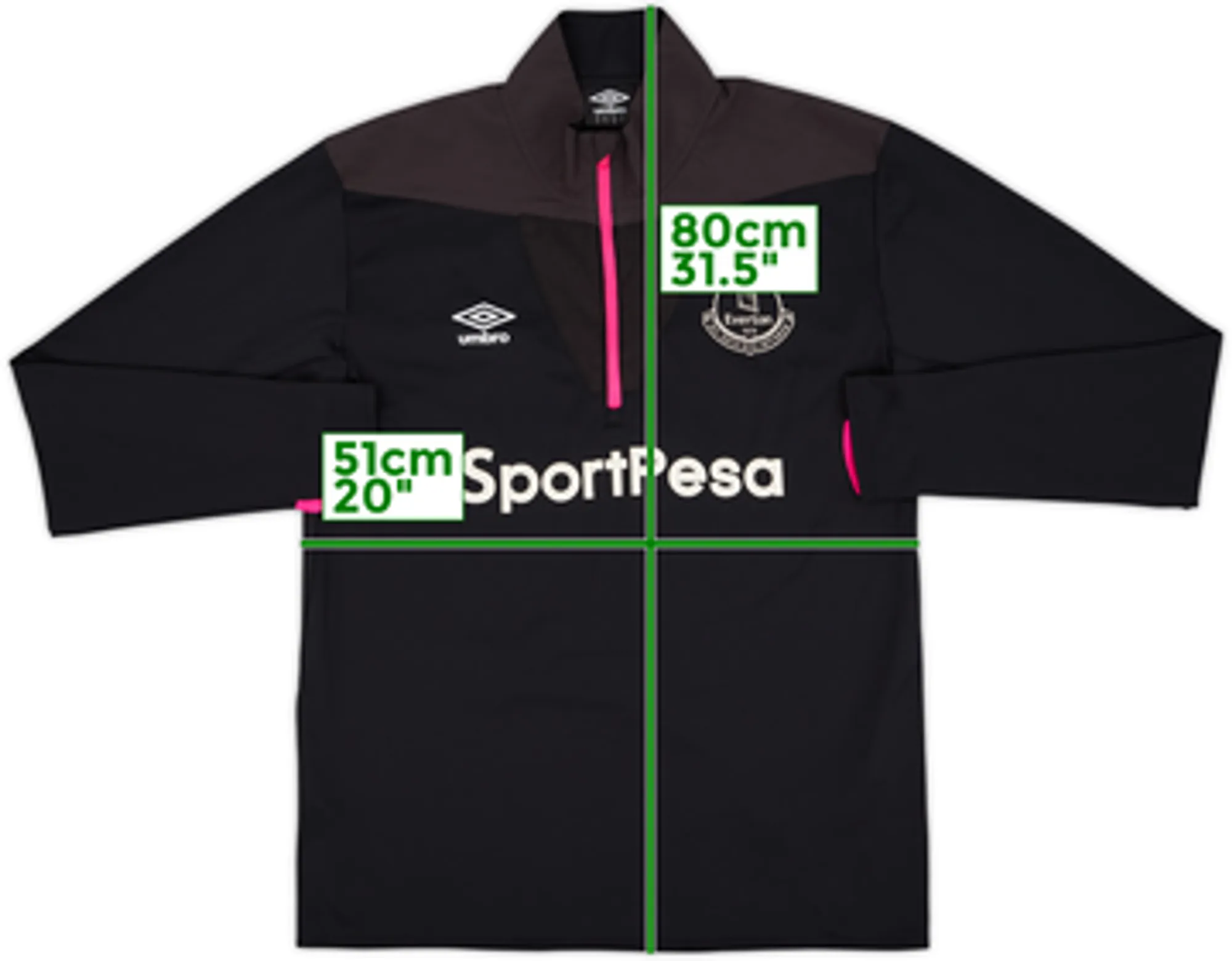 2017-18 Everton 1/4 Zip Umbro Drill Top - 8/10 - (XL)