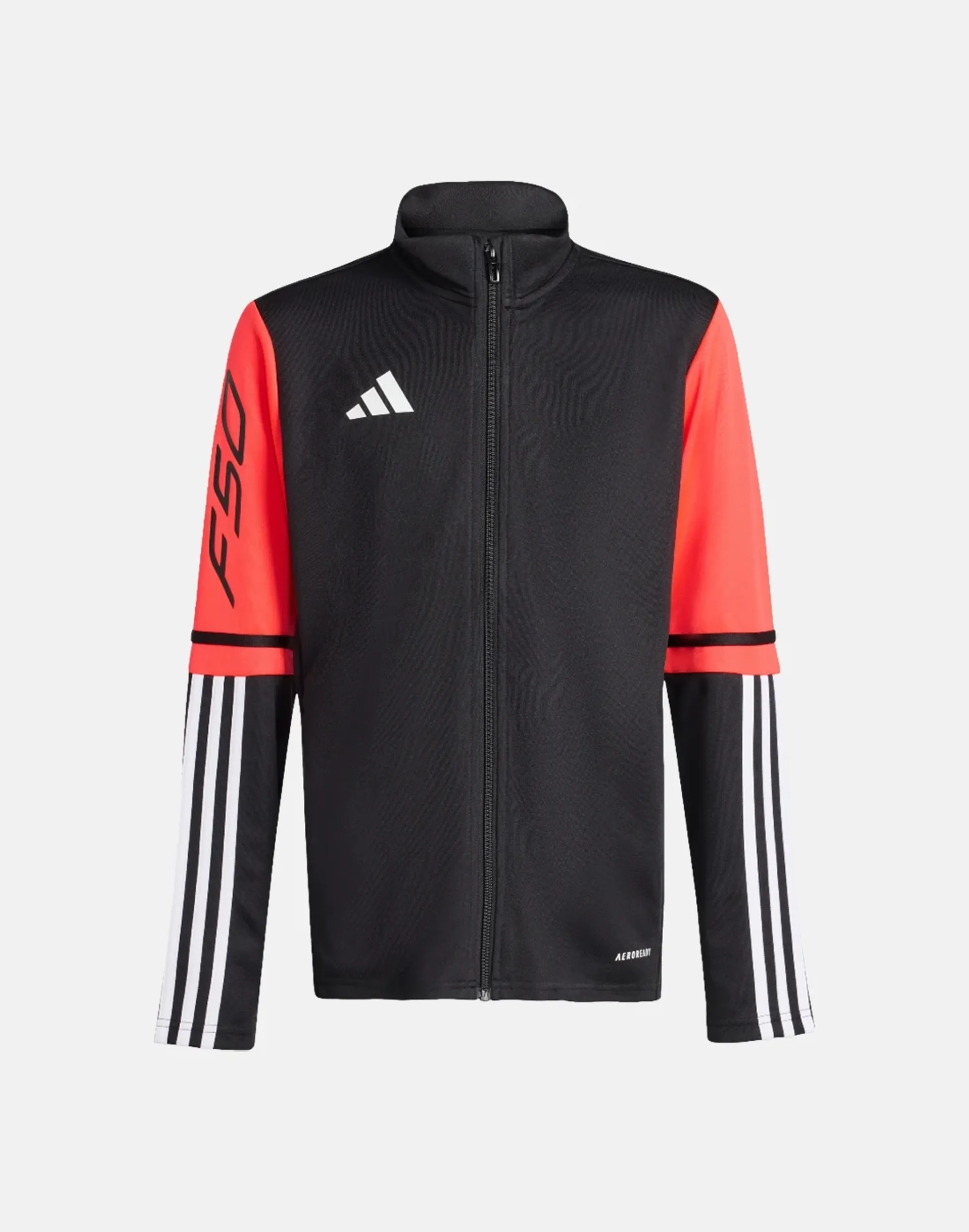 adidas Older Kids F50 Track Top in Black/White 