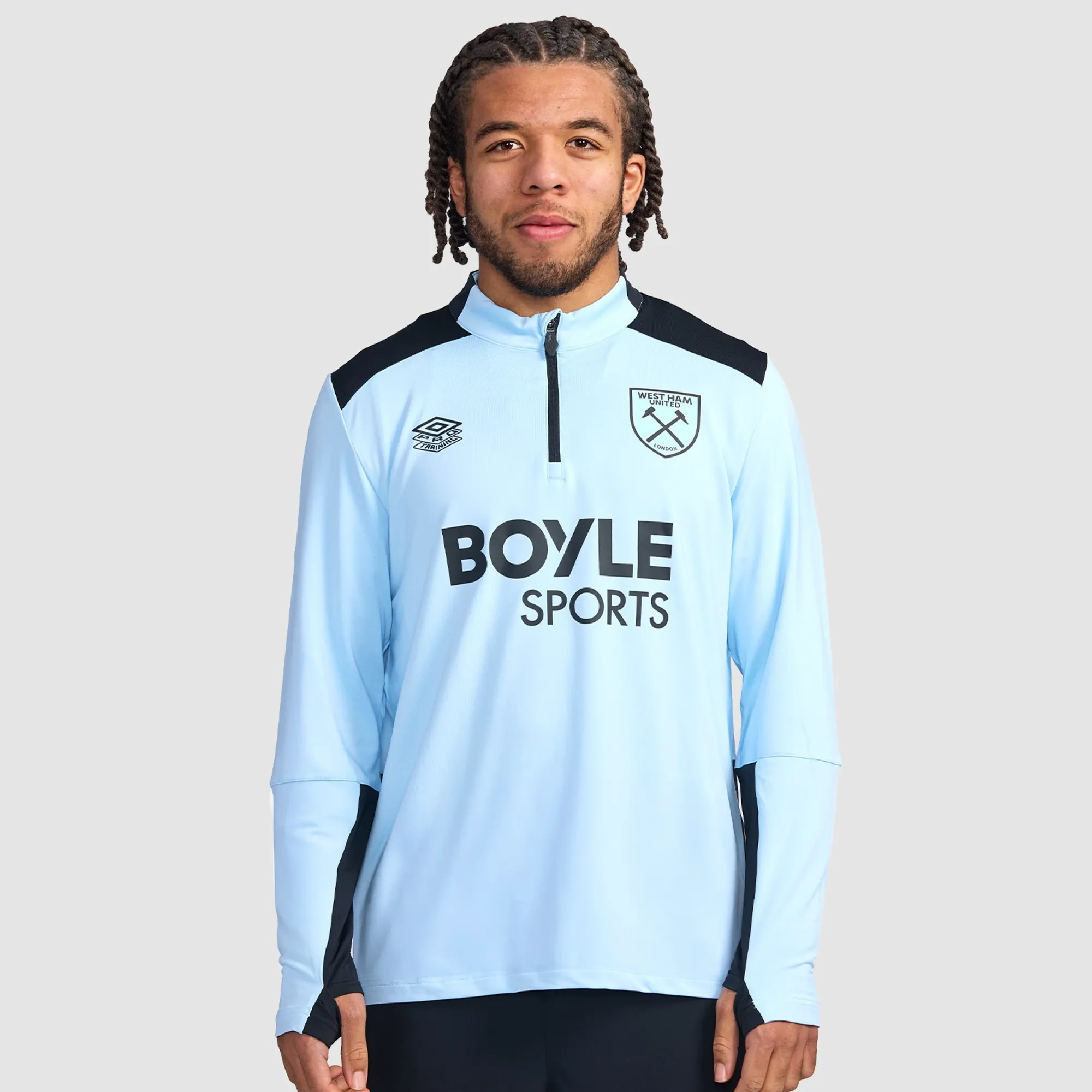 West Ham 25/26 Adults Midlayer Top - Blue