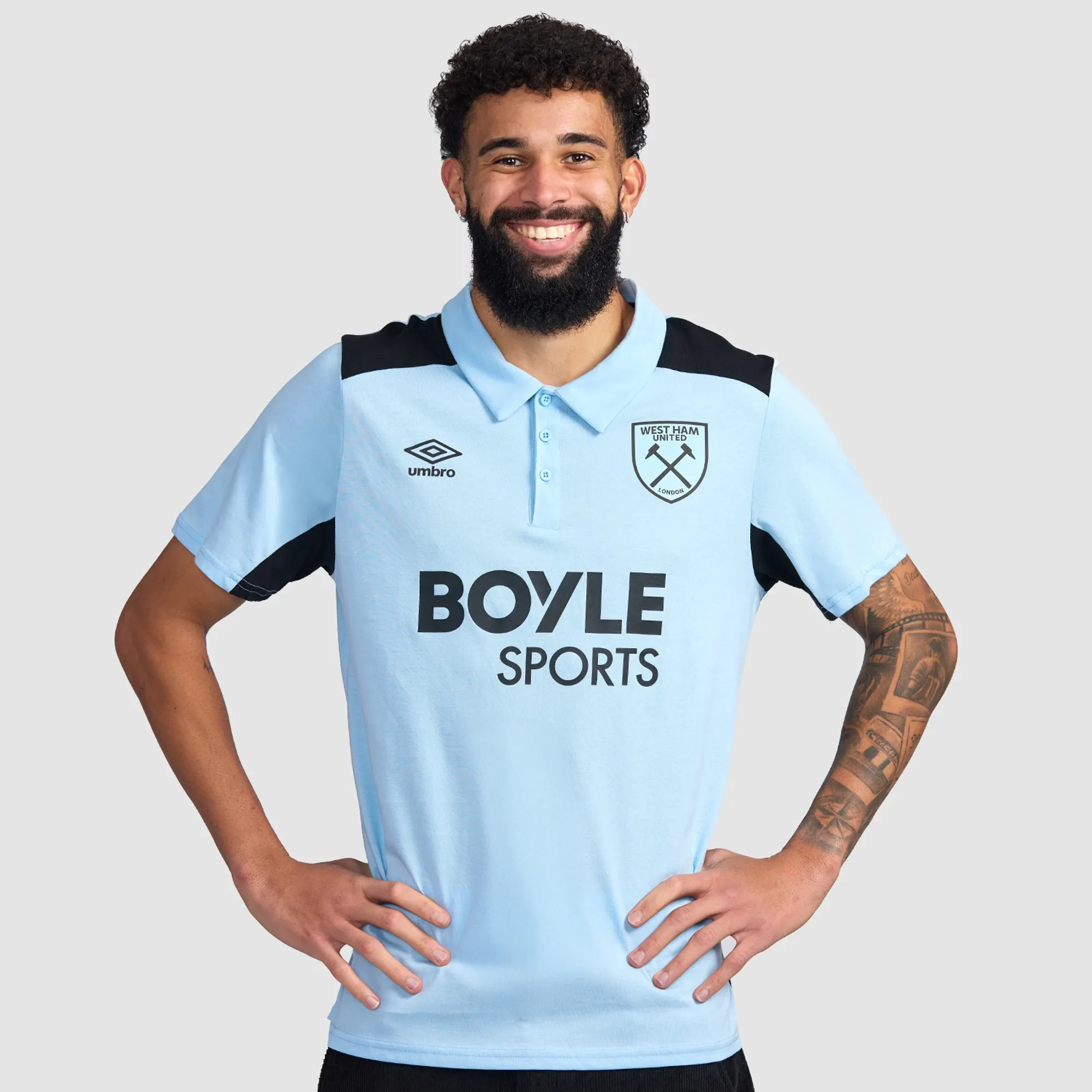 West Ham 25/26 Adults Presentation Polo - Blue