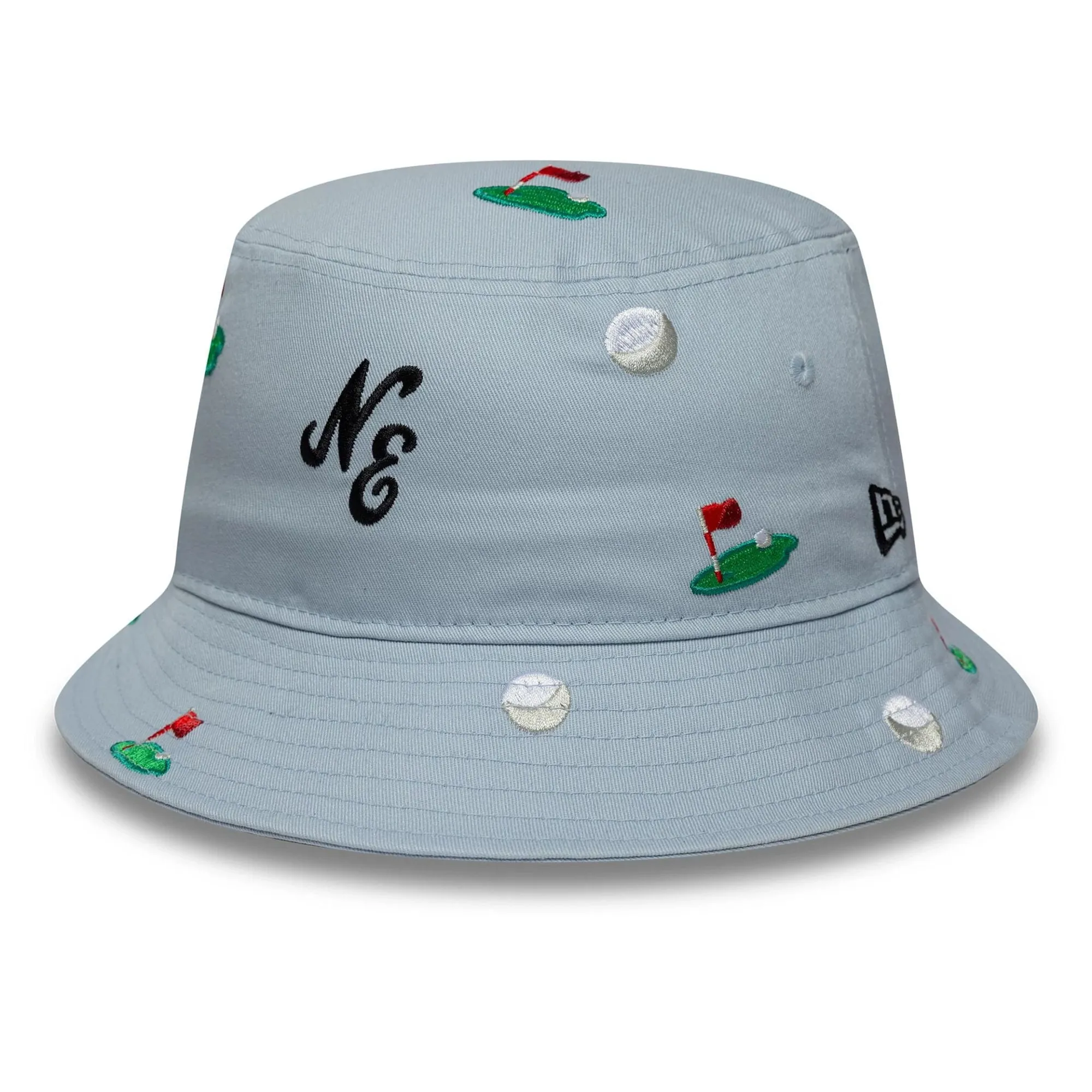 New Era All Over Print Pastel Blue Bucket Hat adult unisex