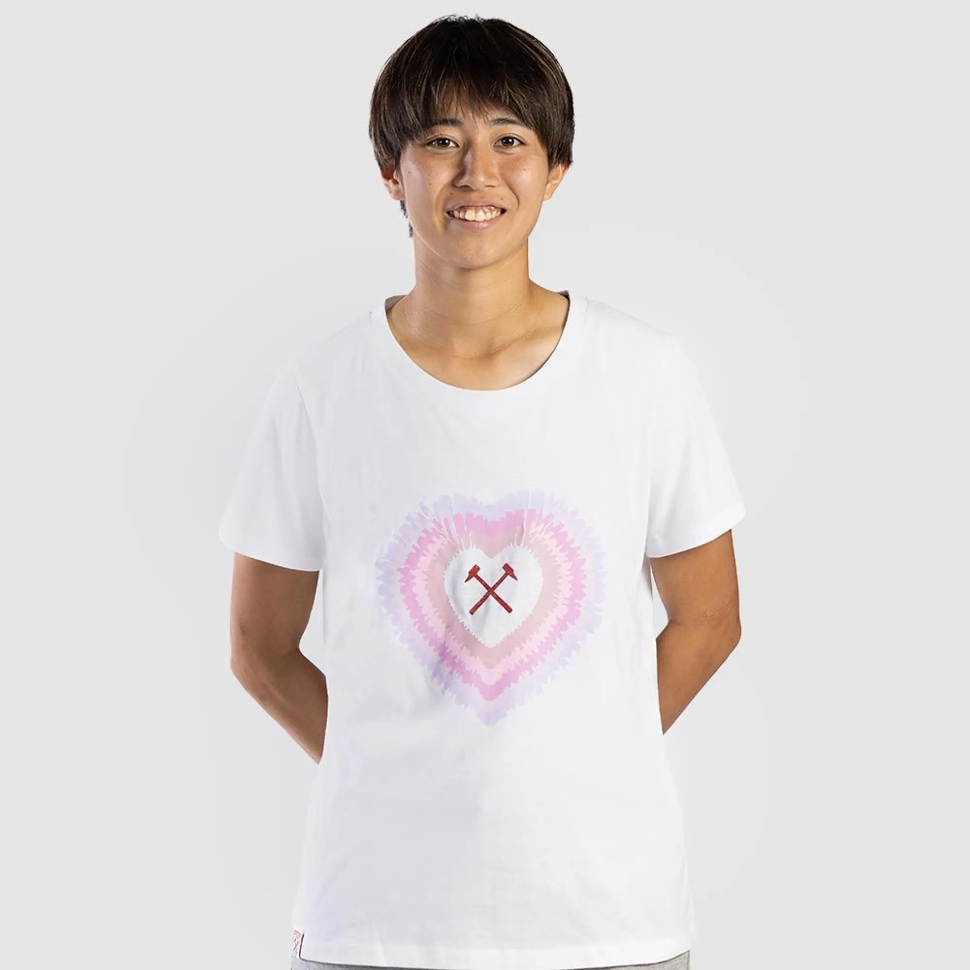 West Ham Womens Heart Print T-Shirt