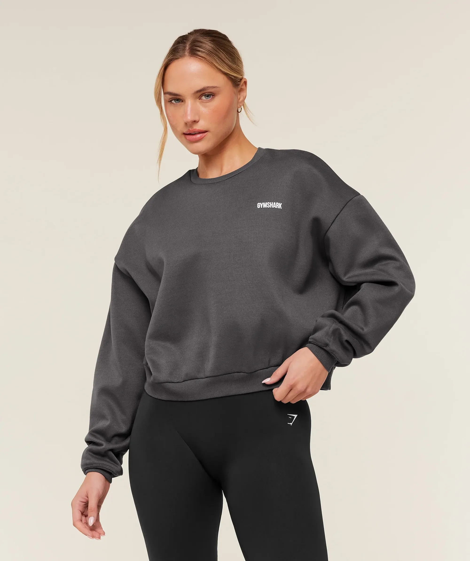 Gymshark Cosy Luxe Sweatshirt - Onyx Grey