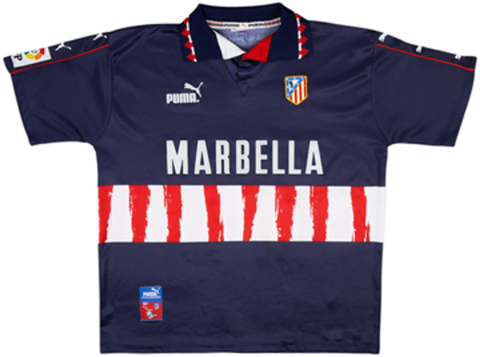 1997-98 Atletico Madrid Away Shirt Simeone #14 - 9/10 - (XL)