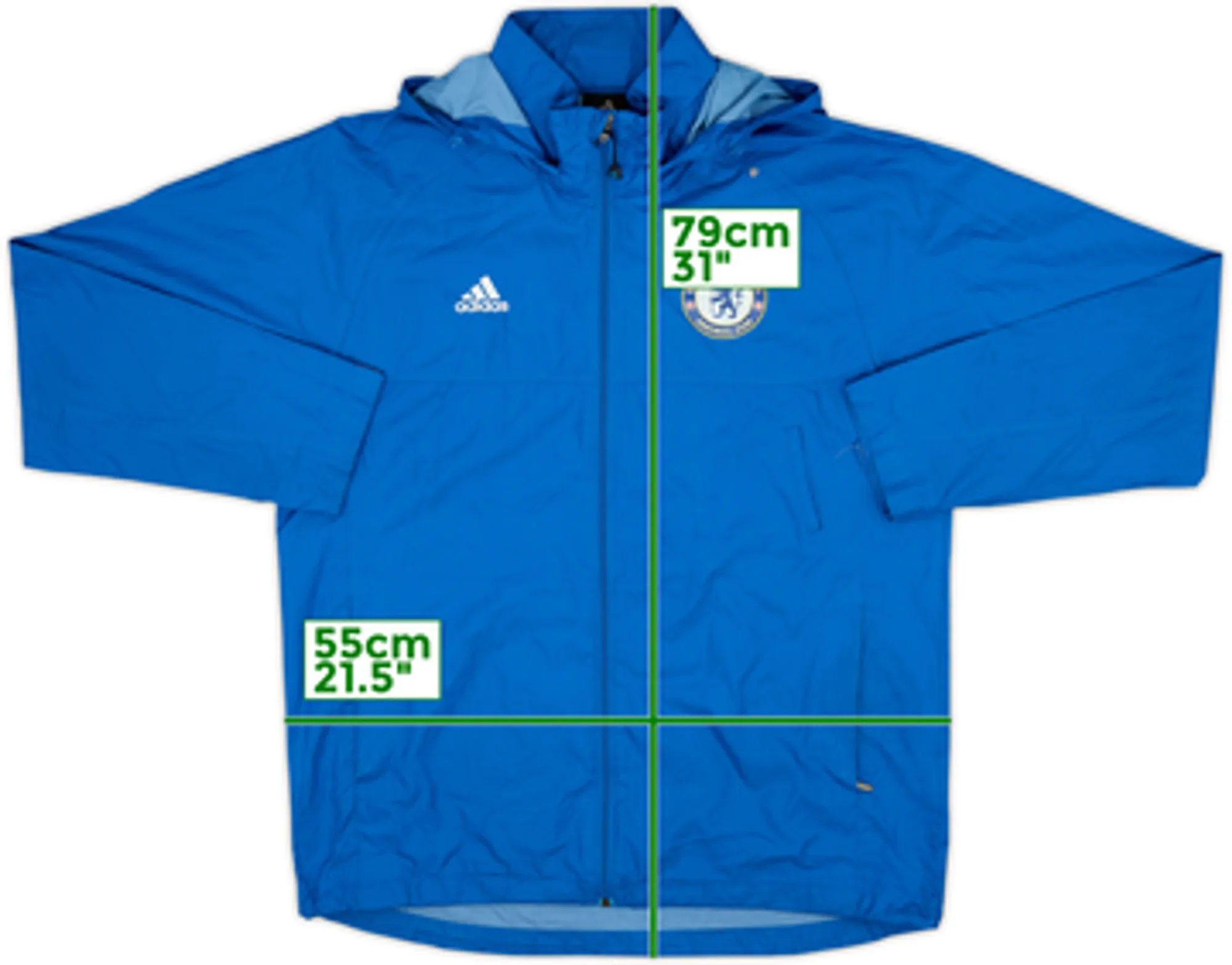 2009-10 Chelsea adidas Hooded Track Jacket - 6/10 - (L)