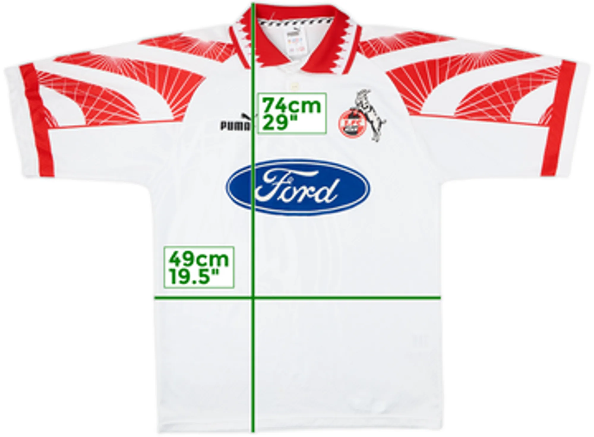 1996-97 FC Koln Home Shirt - 8/10 - (S)