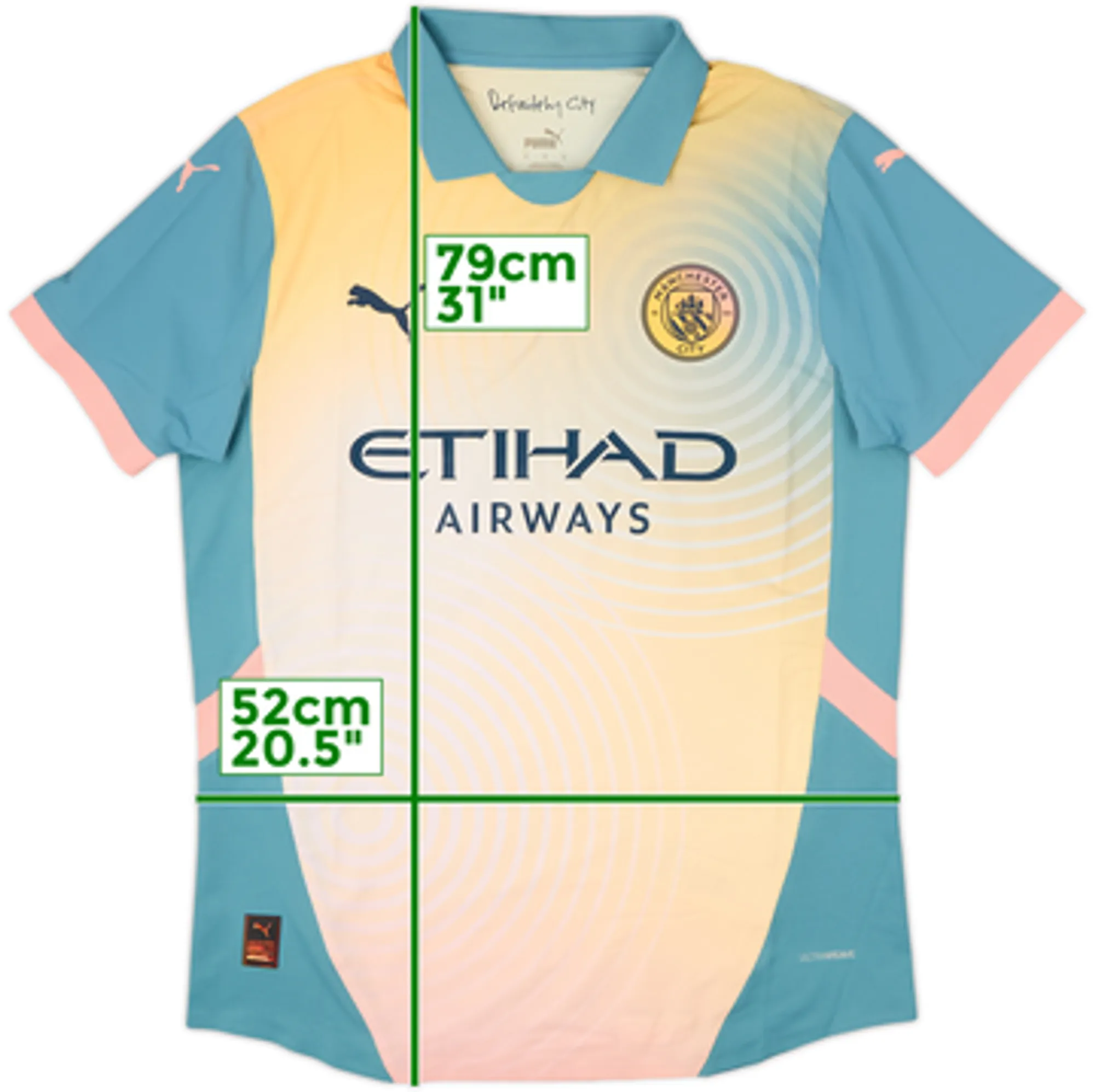2024-25 Manchester City Authentic Fourth Shirt - 10/10 - (M)
