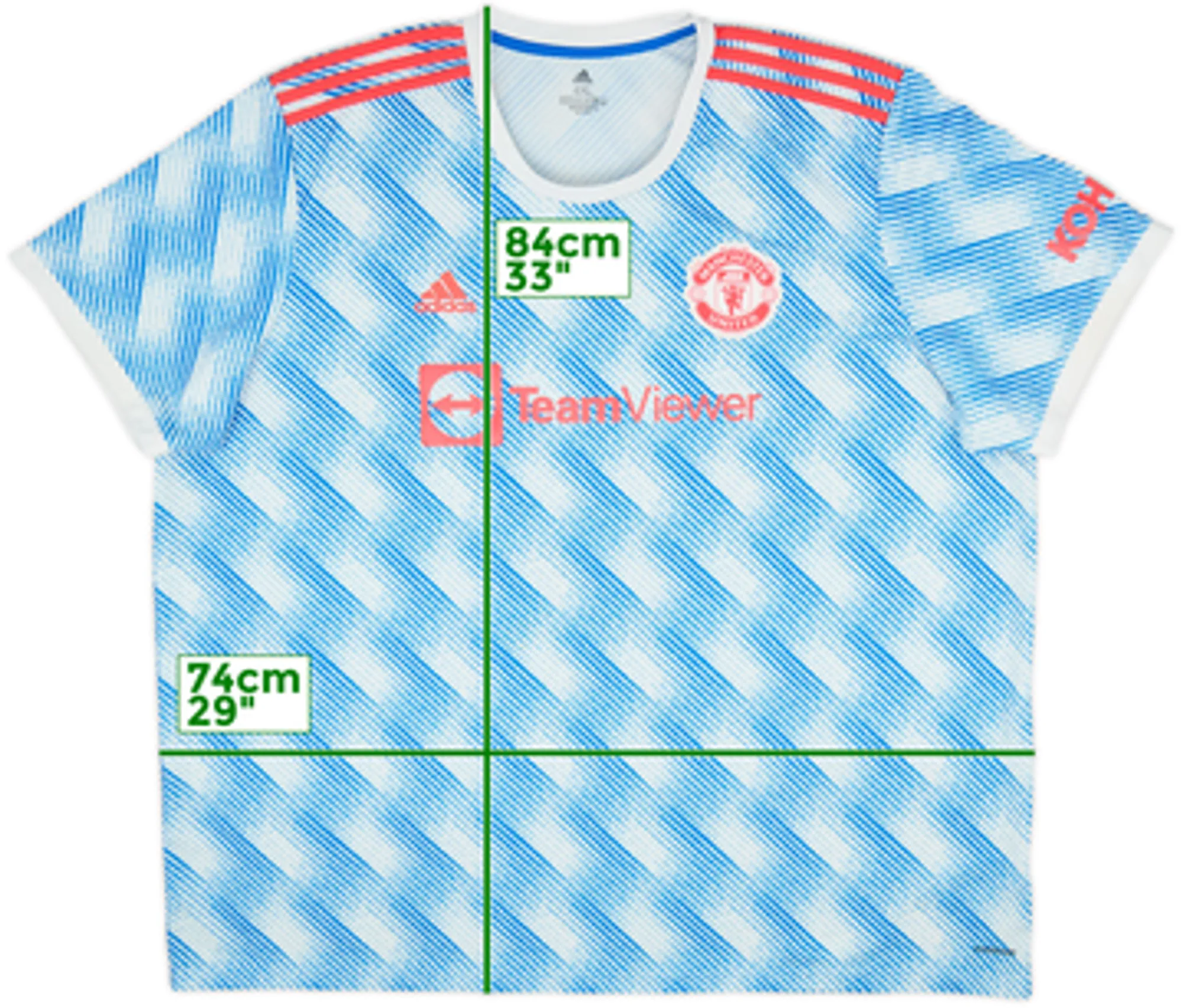 2021-22 Manchester United Away Shirt - 9/10 - (4XL)