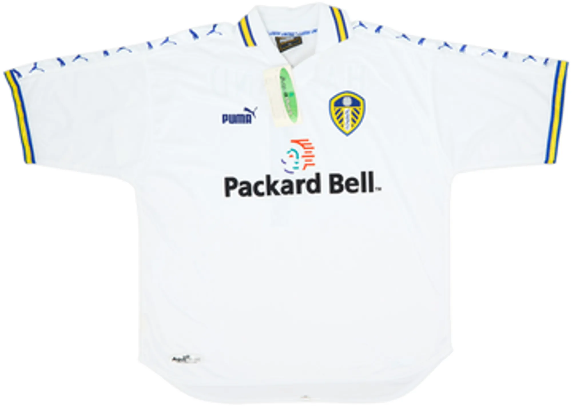 1998-00 Leeds United Home Shirt Haaland #4 (XL)