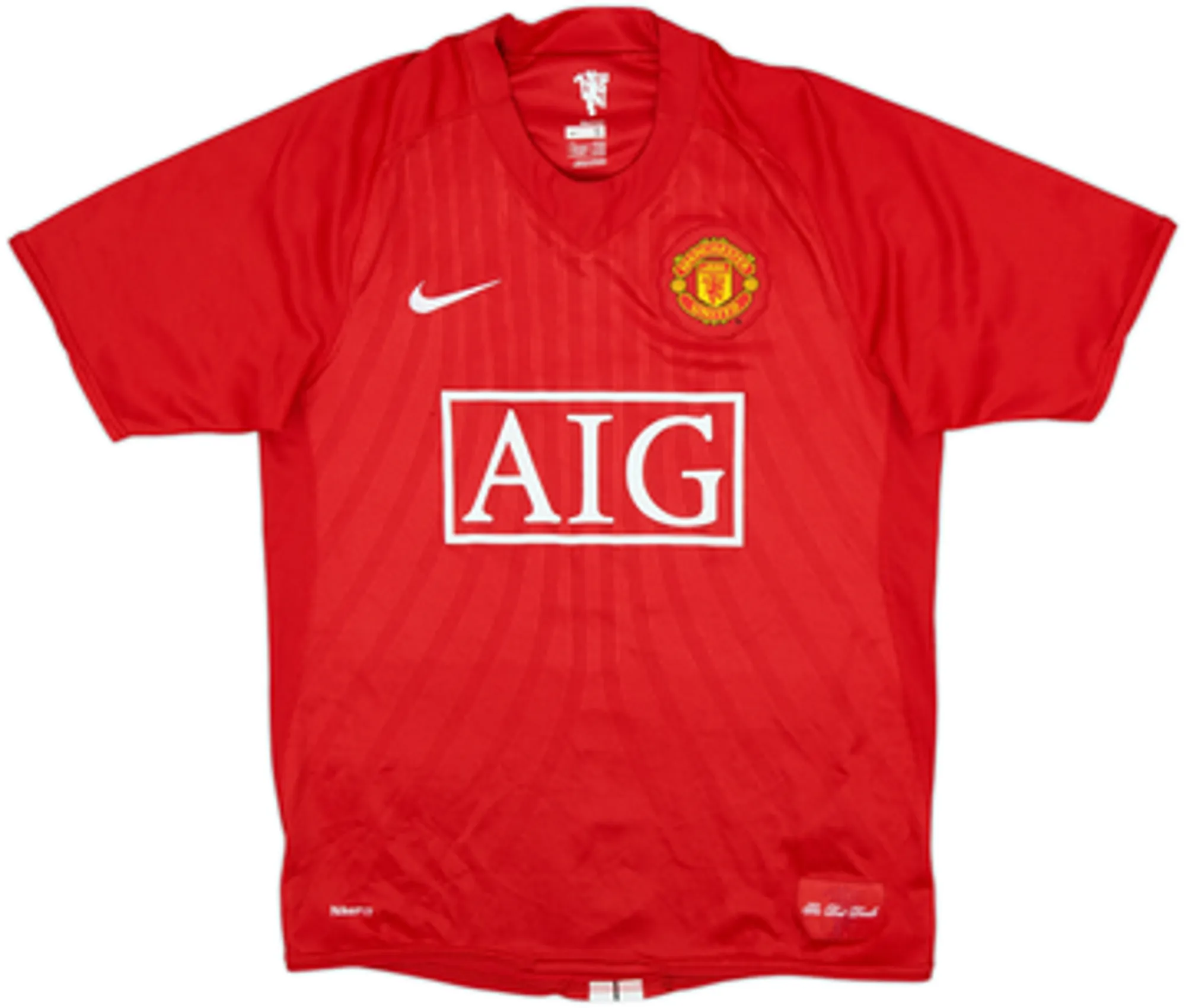 2007-09 Manchester United Home Shirt Hargreaves #4 - 7/10 - (S)