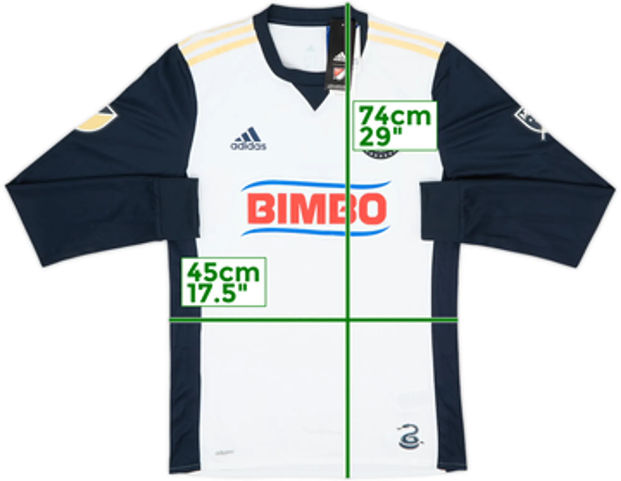 2018 Philadelphia Union Authentic Away L/S Shirt (M)
