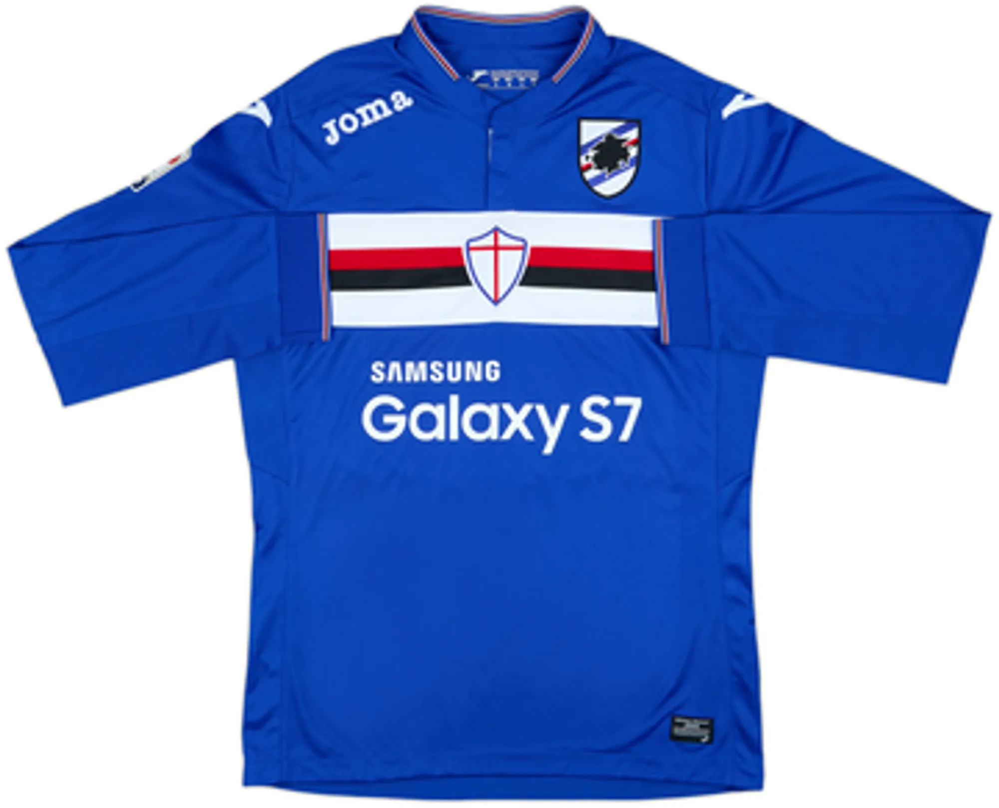 2015-16 Sampdoria Home L/S Shirt Dodo #11 - 7/10 - (L)
