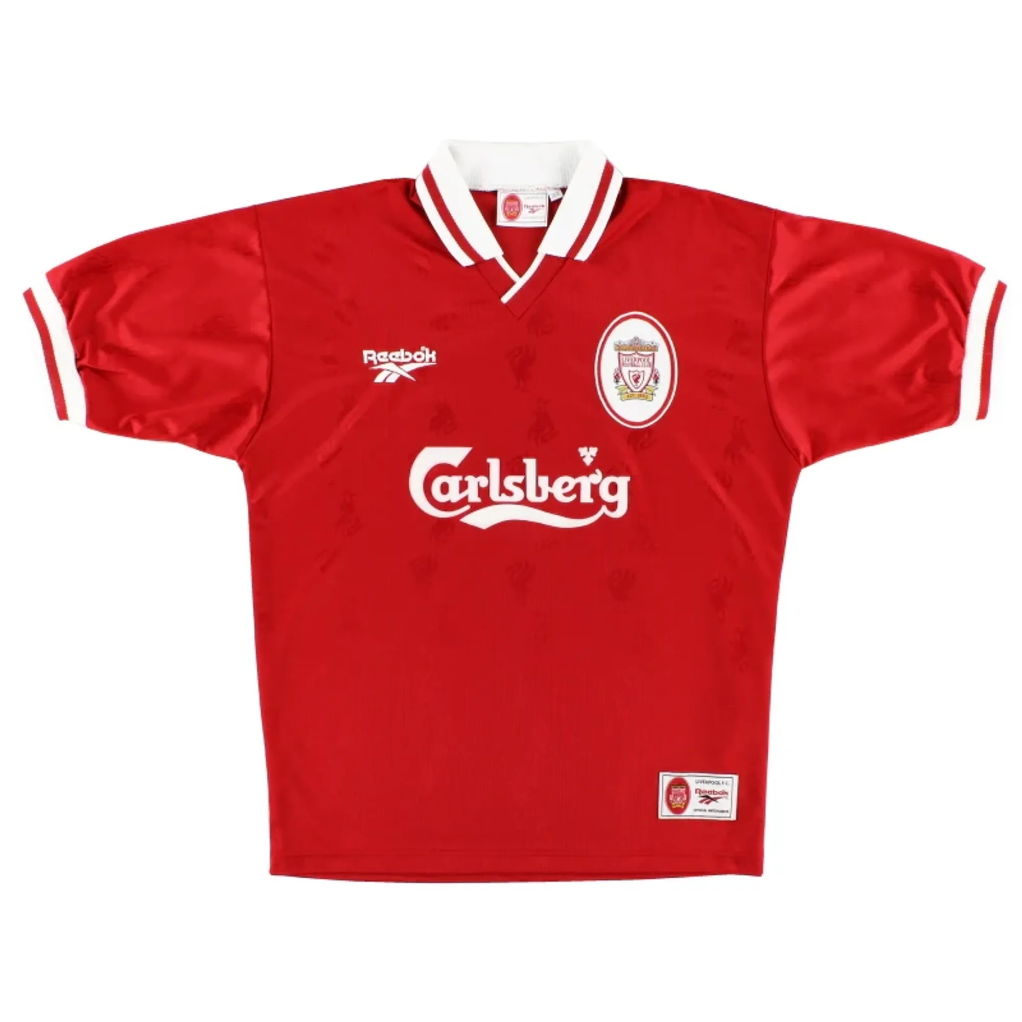 1996-98 Liverpool Reebok Home Shirt *Mint* M/L - Liverpool / Mint 