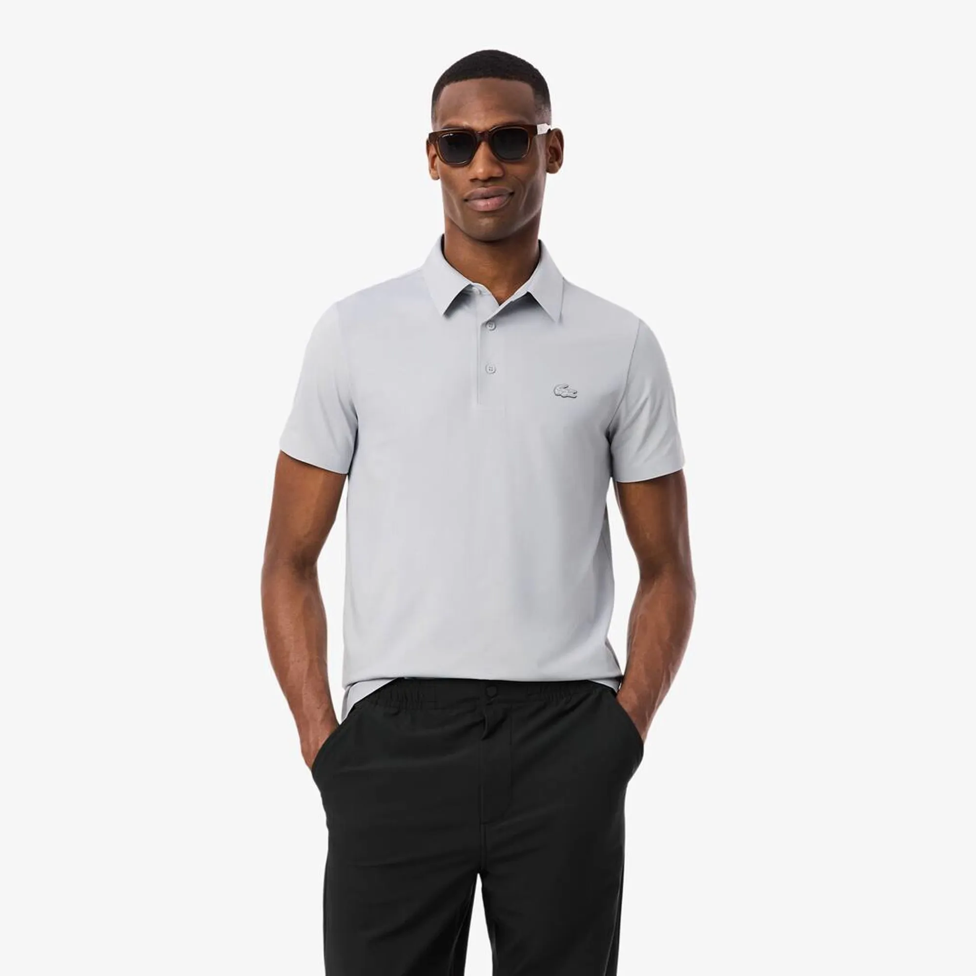 Lacoste Regular Fit Commuter Polo Shirt - Light Grey