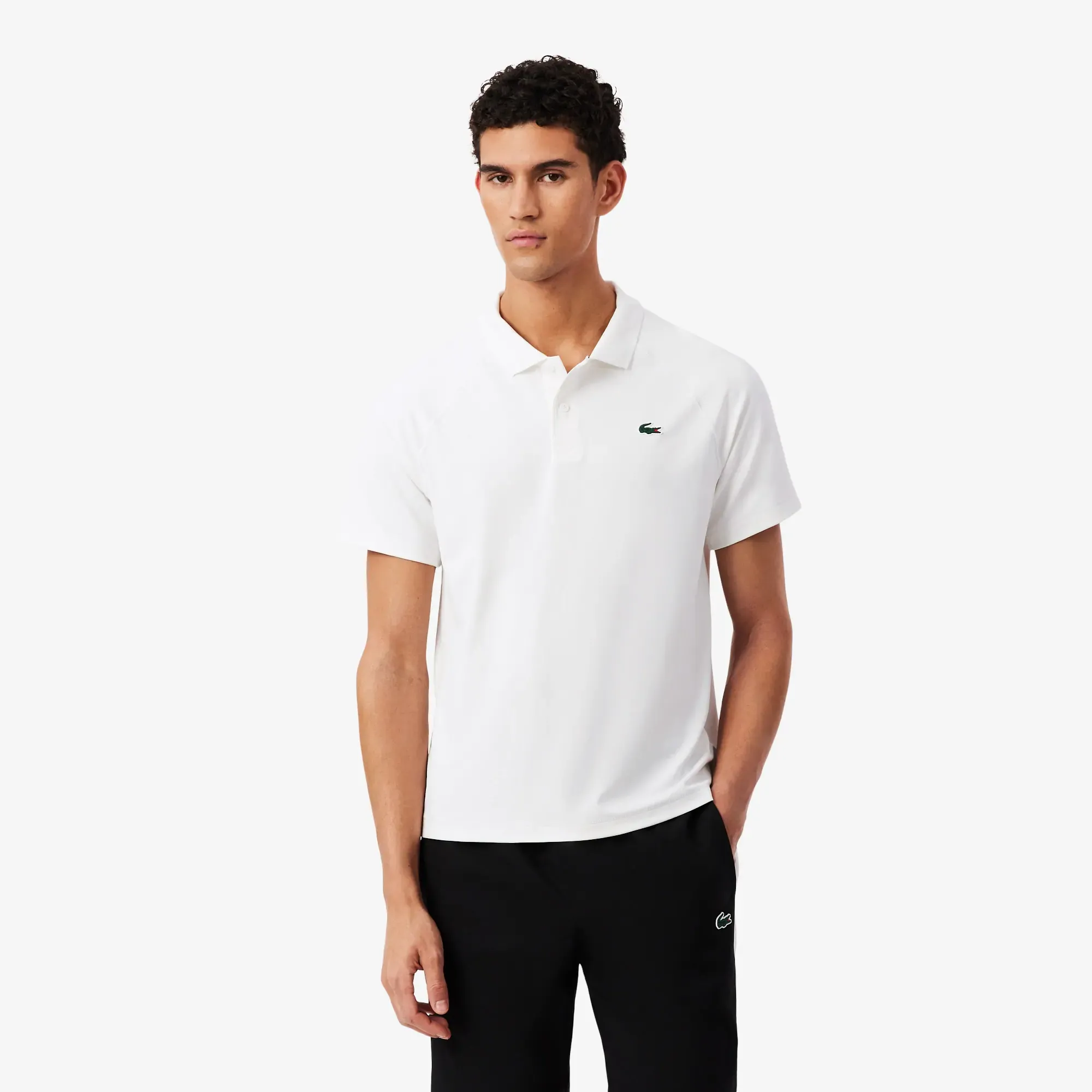 Lacoste Regular Fit Ultra Dry Sport Polo Shirt - White