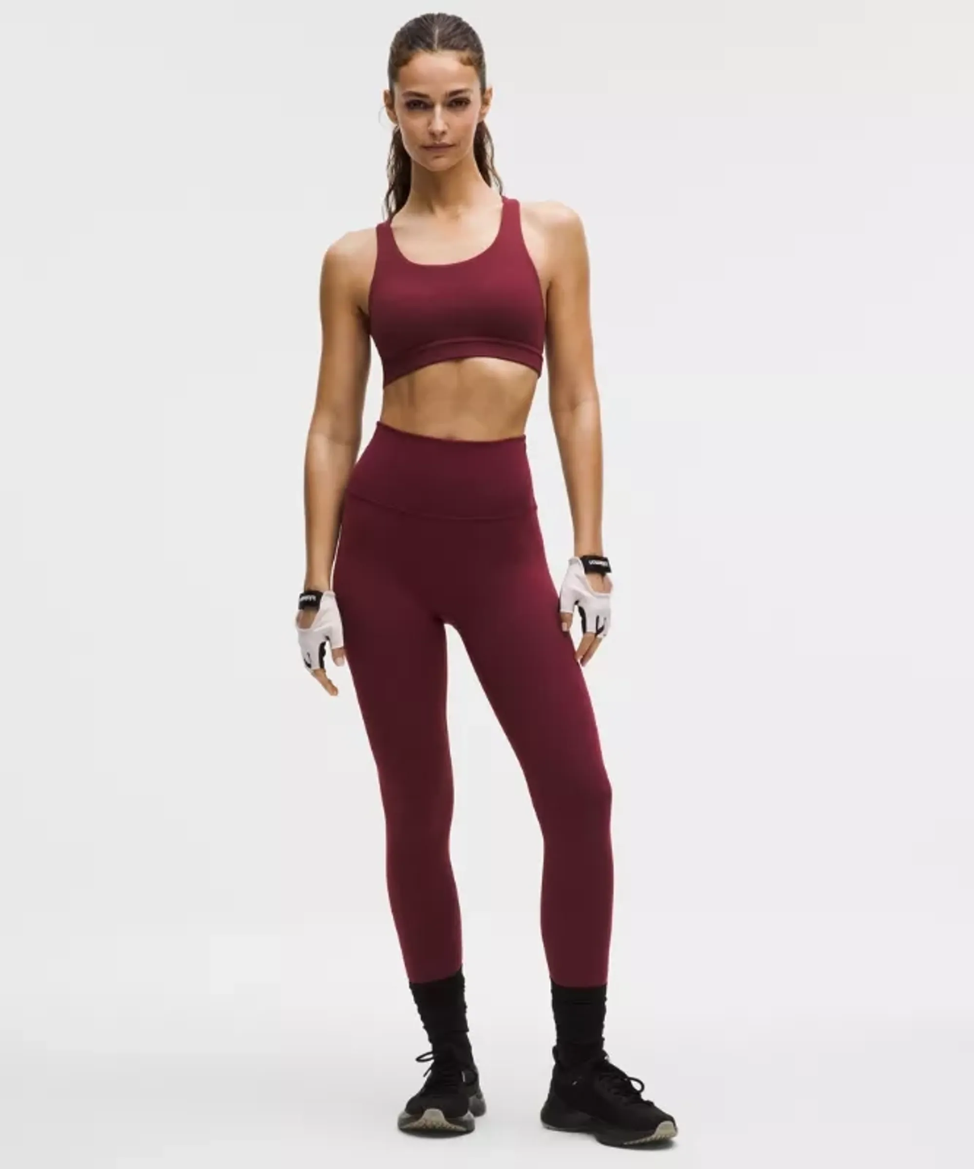 lululemon – Women's Wunder Train No Line High-Rise Tight Leggings – 28" – Color Burgundy/Red – Size 0