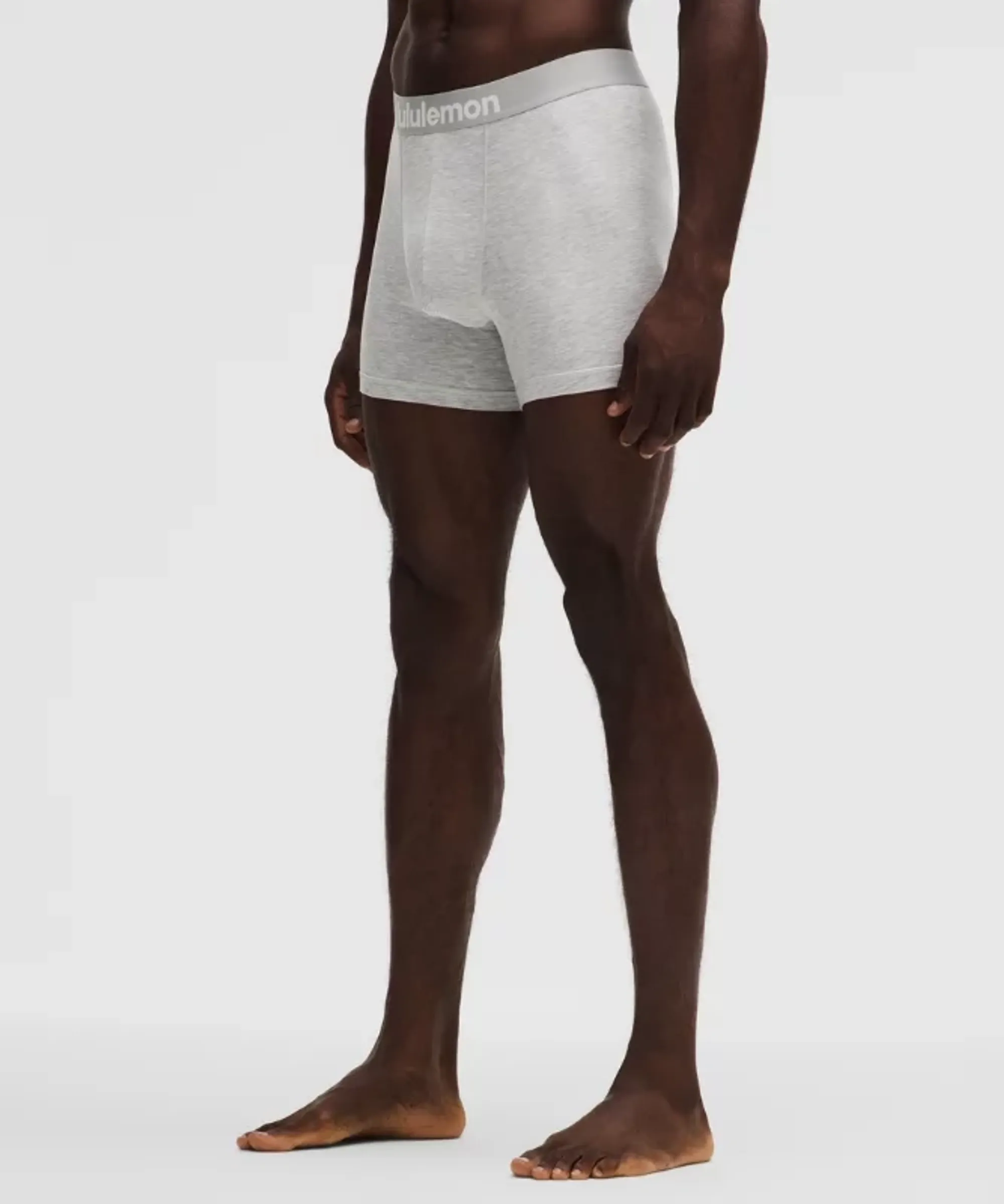 lululemon – Men's Always In Motion Boxers Briefs – 5" – Color Silver/Grey – Size Large