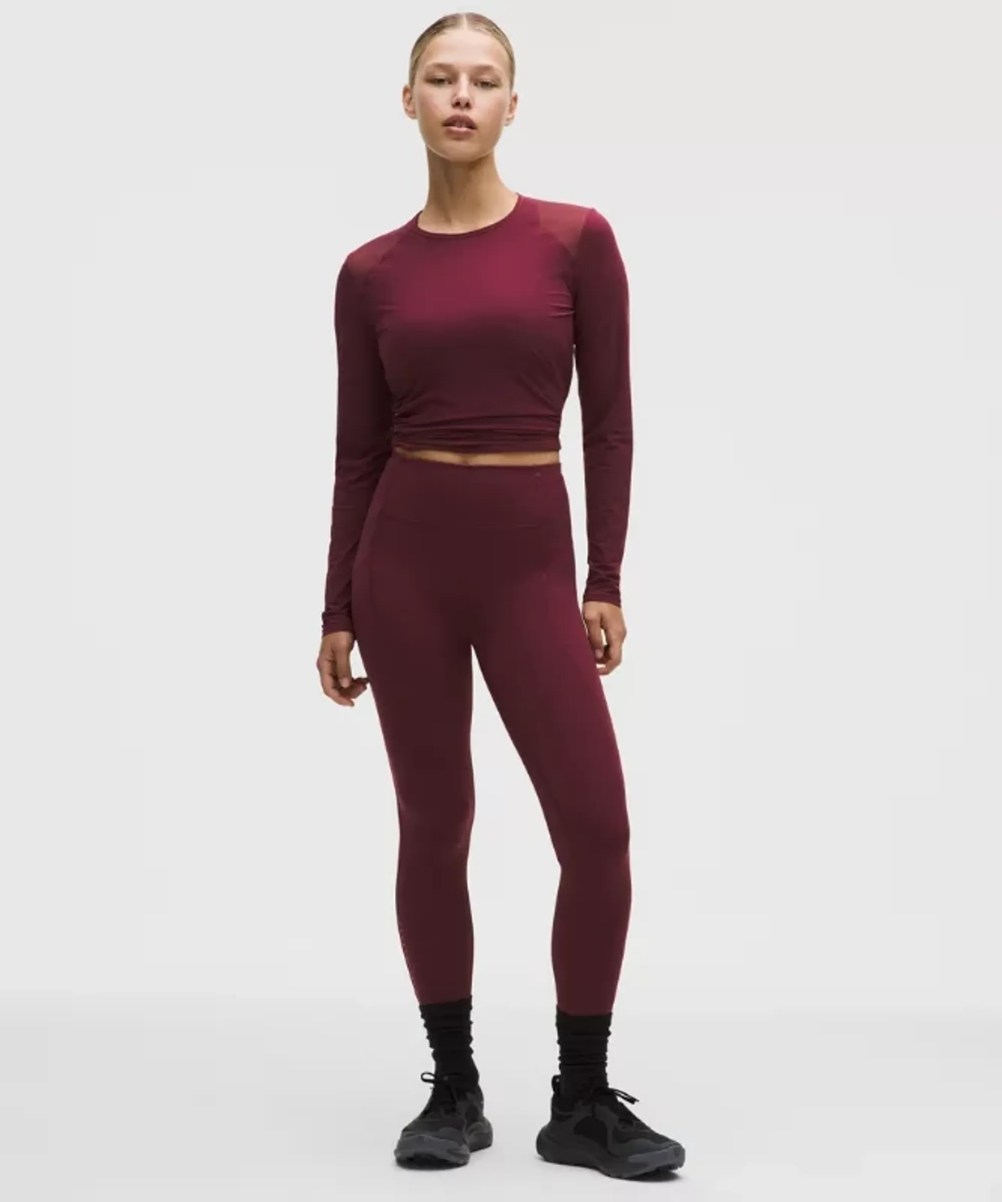 lululemon – Women's Swift Speed High-Rise Tight Leggings – 25" – Color Burgundy/Red – Size 0