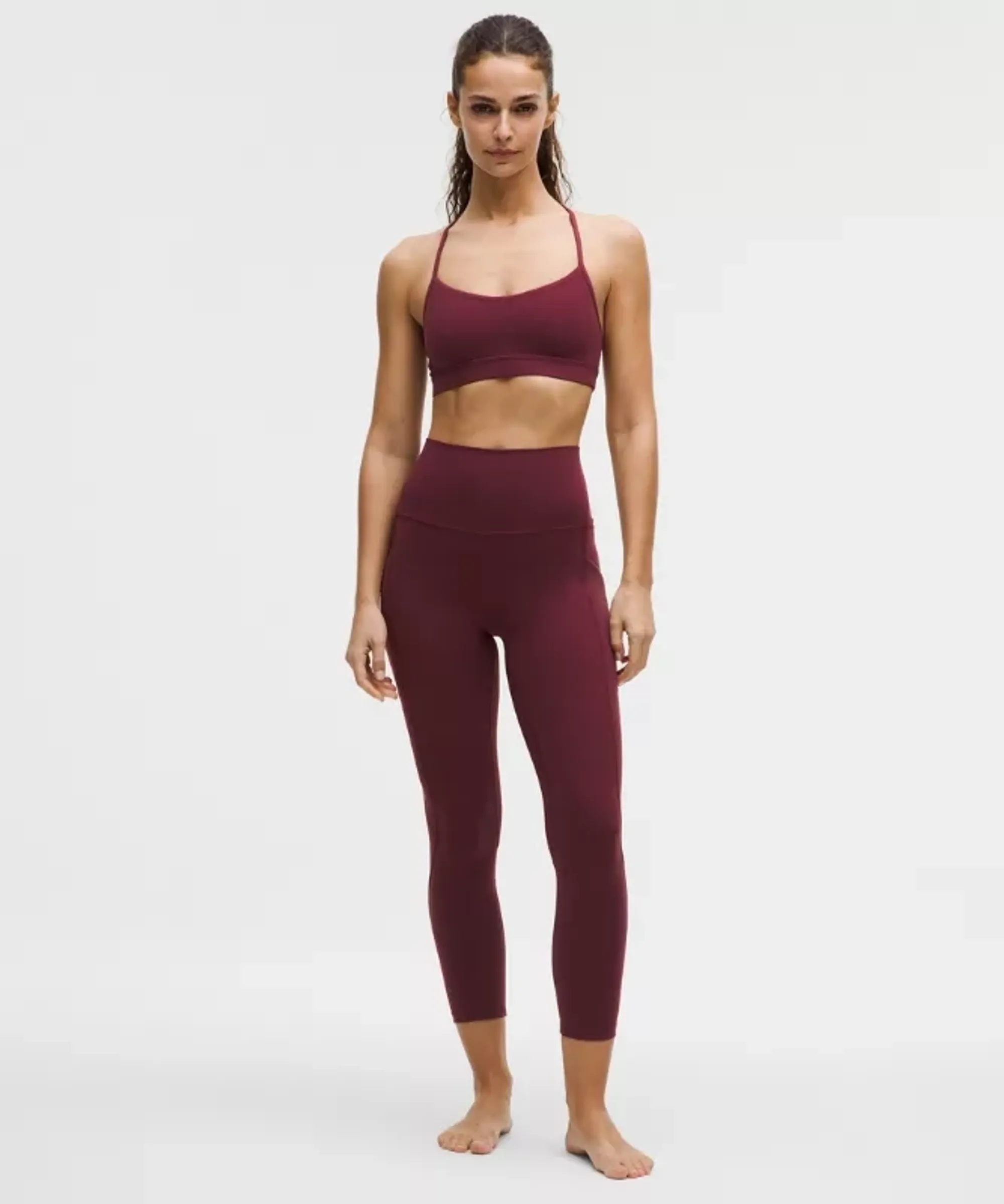 lululemon – Women's Align High-Rise Pants with Pockets – 25" – Color Burgundy/Red – Size 10