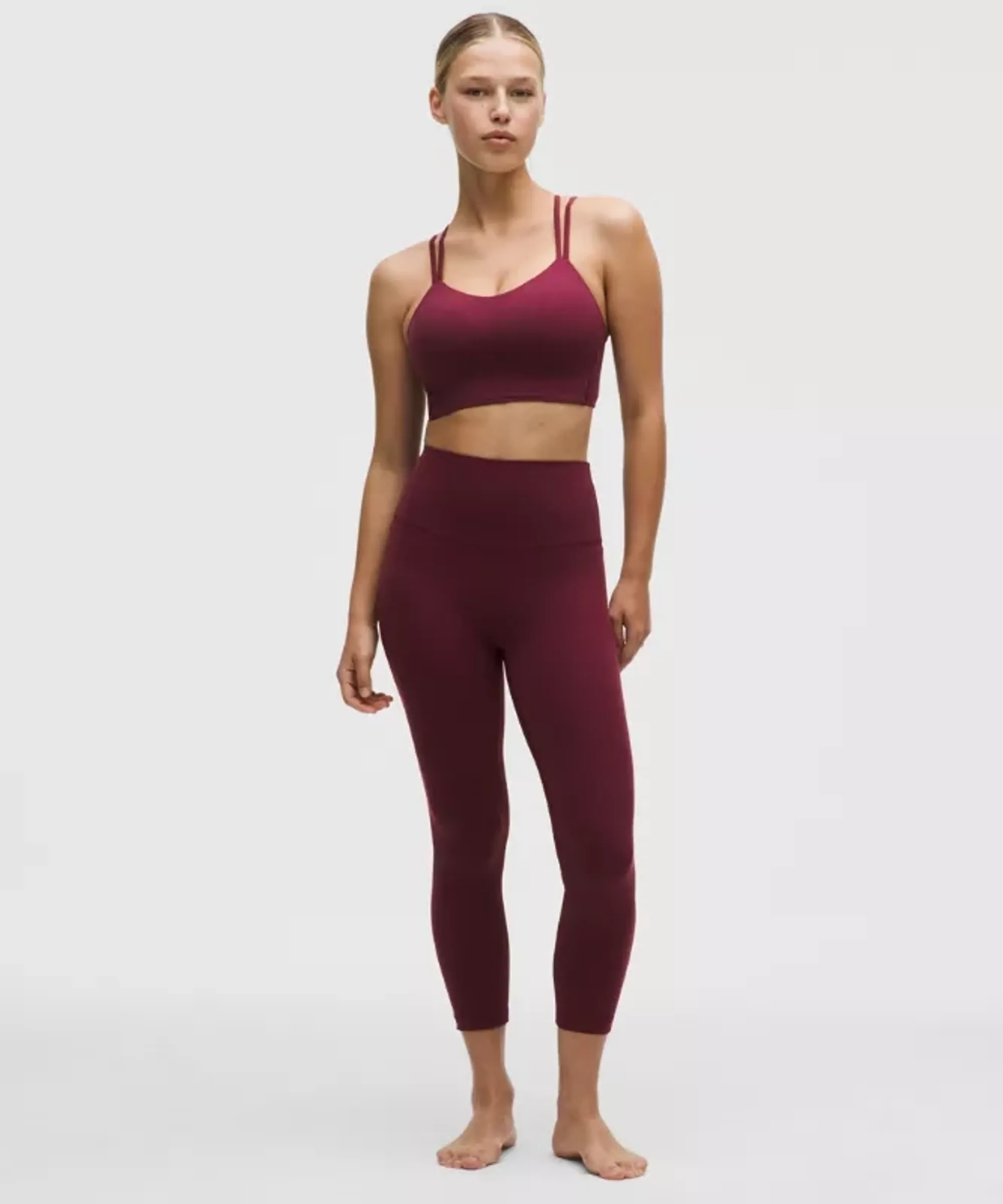 lululemon – Women's Align High-Rise Crop Leggings – 23" – Color Burgundy/Red – Size 0