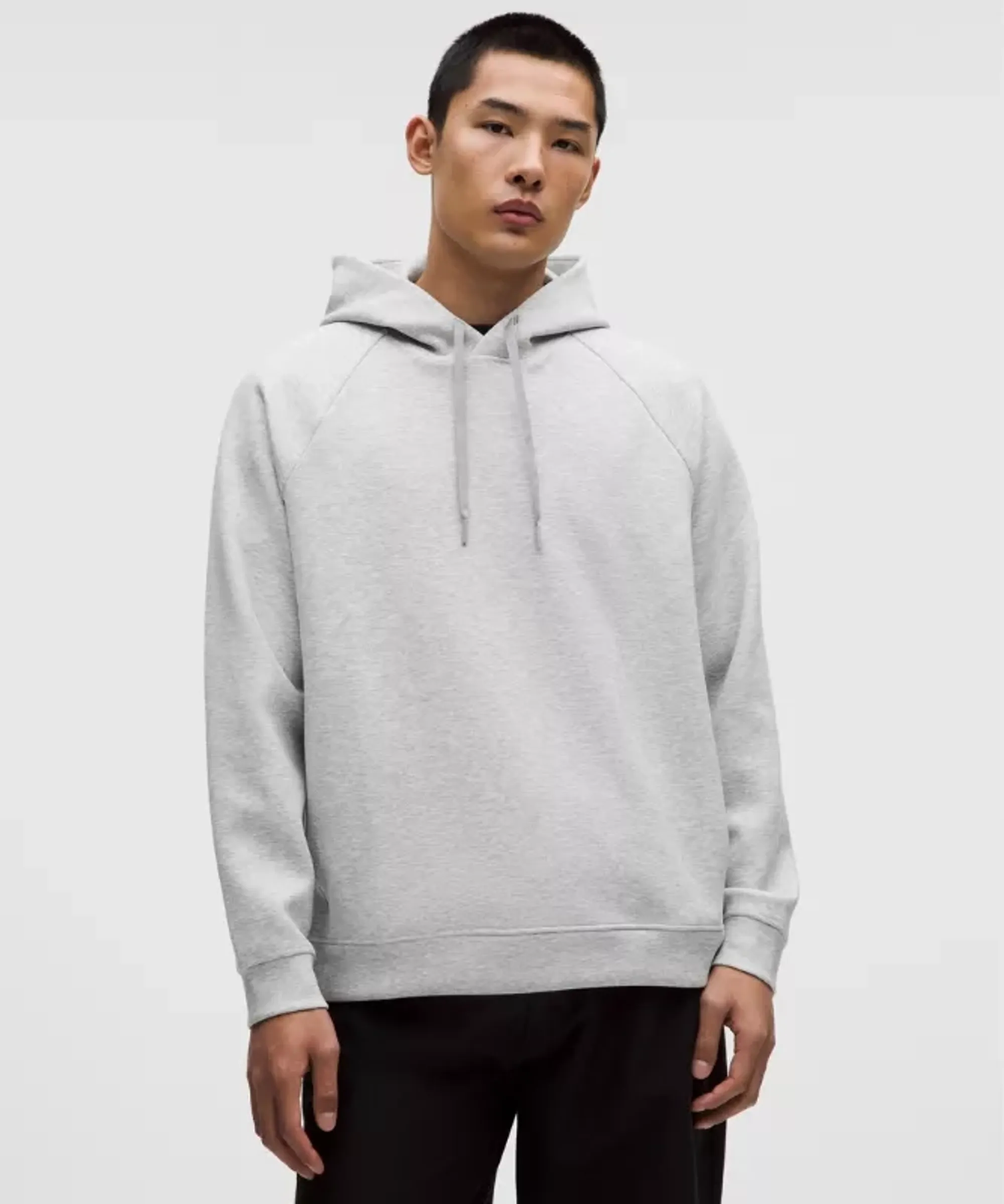 lululemon – Men's Smooth Spacer Classic-Fit Pullover Hoodie – Color Light Grey/Grey – Size Large