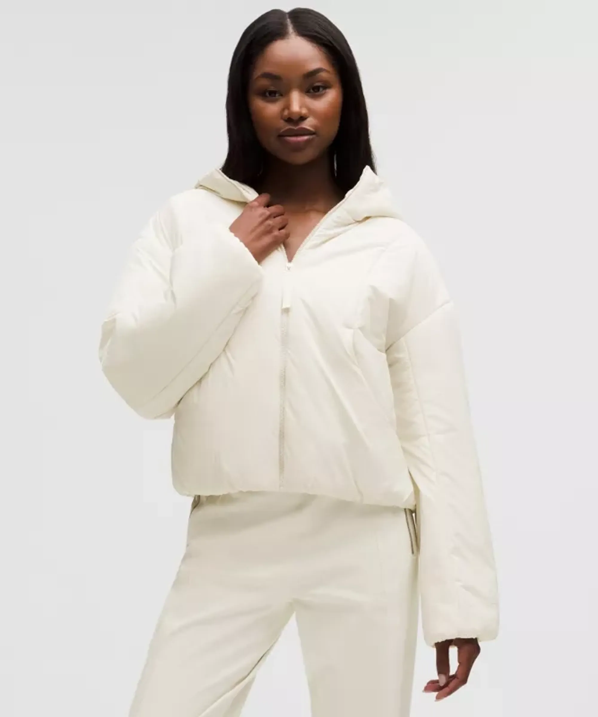 lululemon – Women's ThermoZen Insulated Hoodie – Color White – Size Large