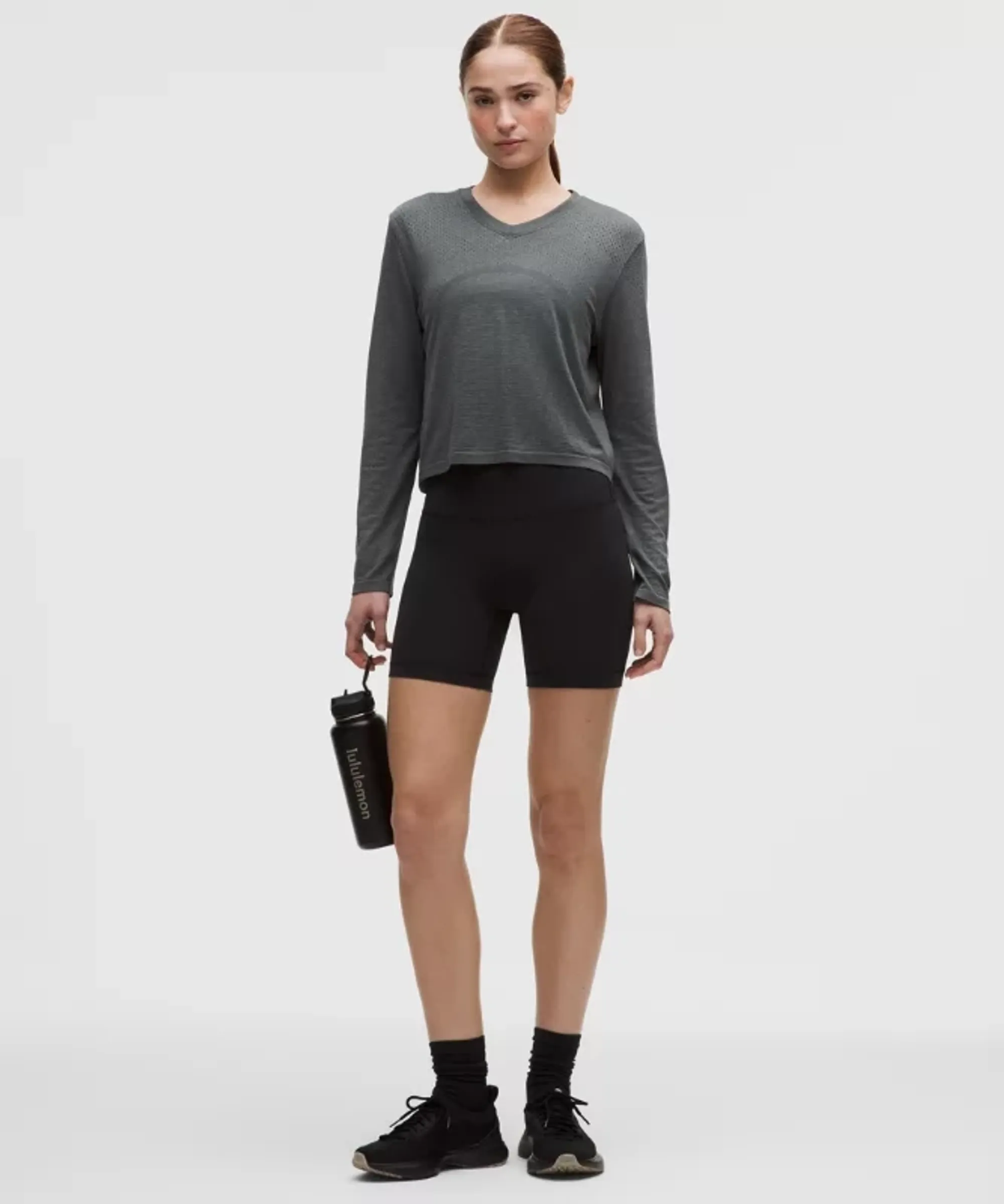 lululemon – Women's Wunder Train No Line High-Rise Shorts – 6" – Color Black – Size 0