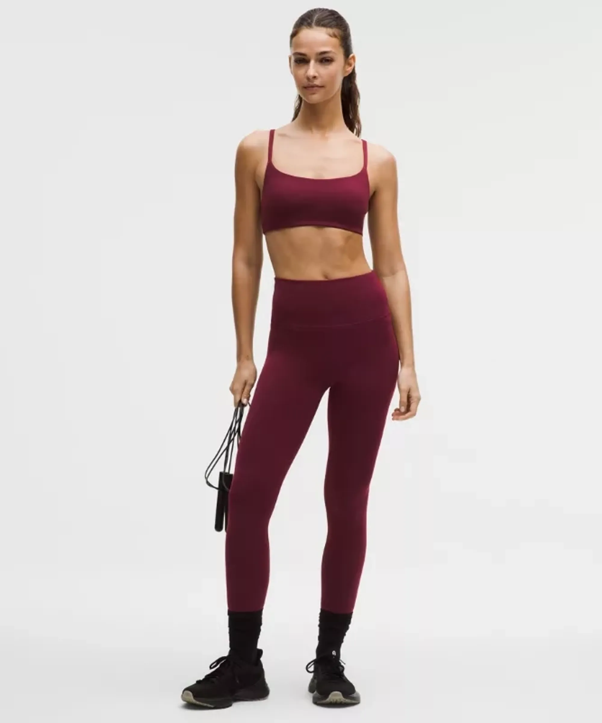 lululemon – Women's Wunder Train No Line High-Rise Tight Leggings – 25" – Color Burgundy/Red – Size 0